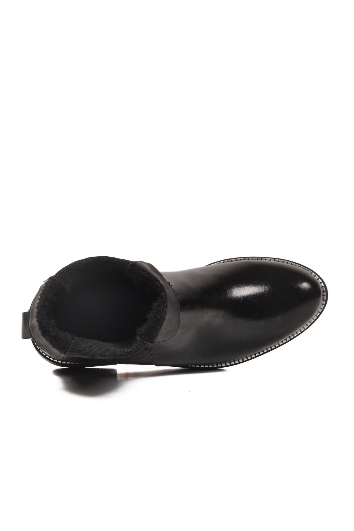 Pierre Cardin Siyah Kürklü Kaymaz Kolay Giyilebilir Elastik Kadın Bot PC-55086 Z - Görsel 5