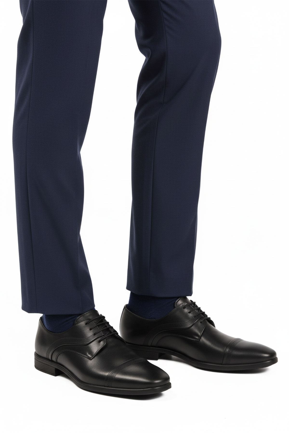 Siyah Hakiki Deri Kaymaz Taban Erkek Klasik Ayakkabı 975 M - Görsel 2