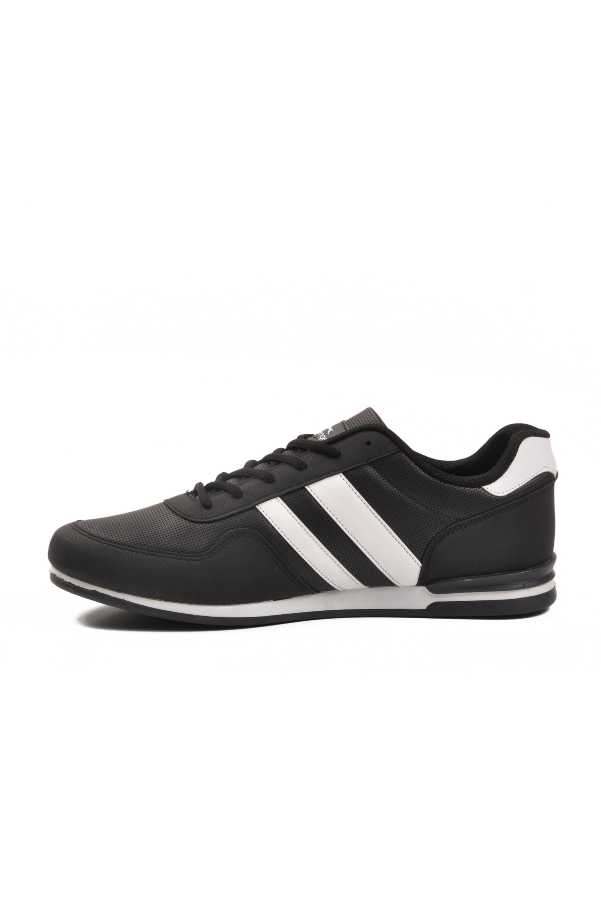 Siyah Beyaz Büyük Numara Cilt Erkek Spor Ayakkabı Omega Int M - Görsel 3