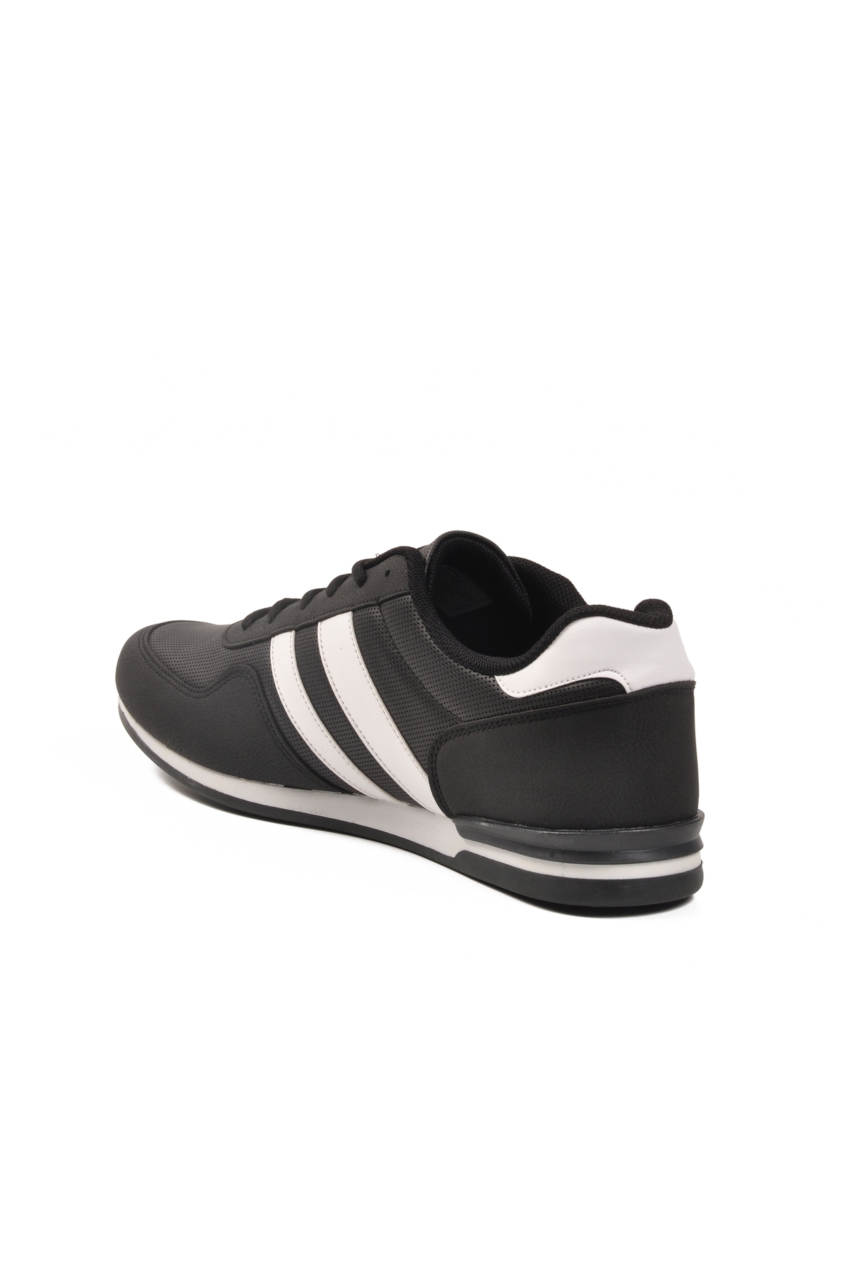 Siyah Beyaz Büyük Numara Cilt Erkek Spor Ayakkabı Omega Int M - Görsel 5