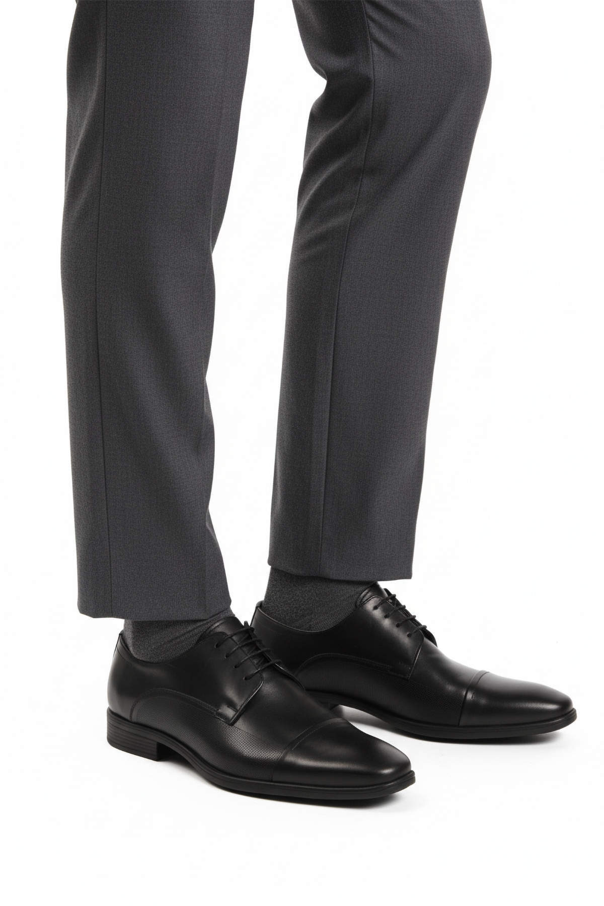 Siyah Hakiki Deri Kaymaz Taban Erkek Klasik Ayakkabı 977 M - Görsel 2