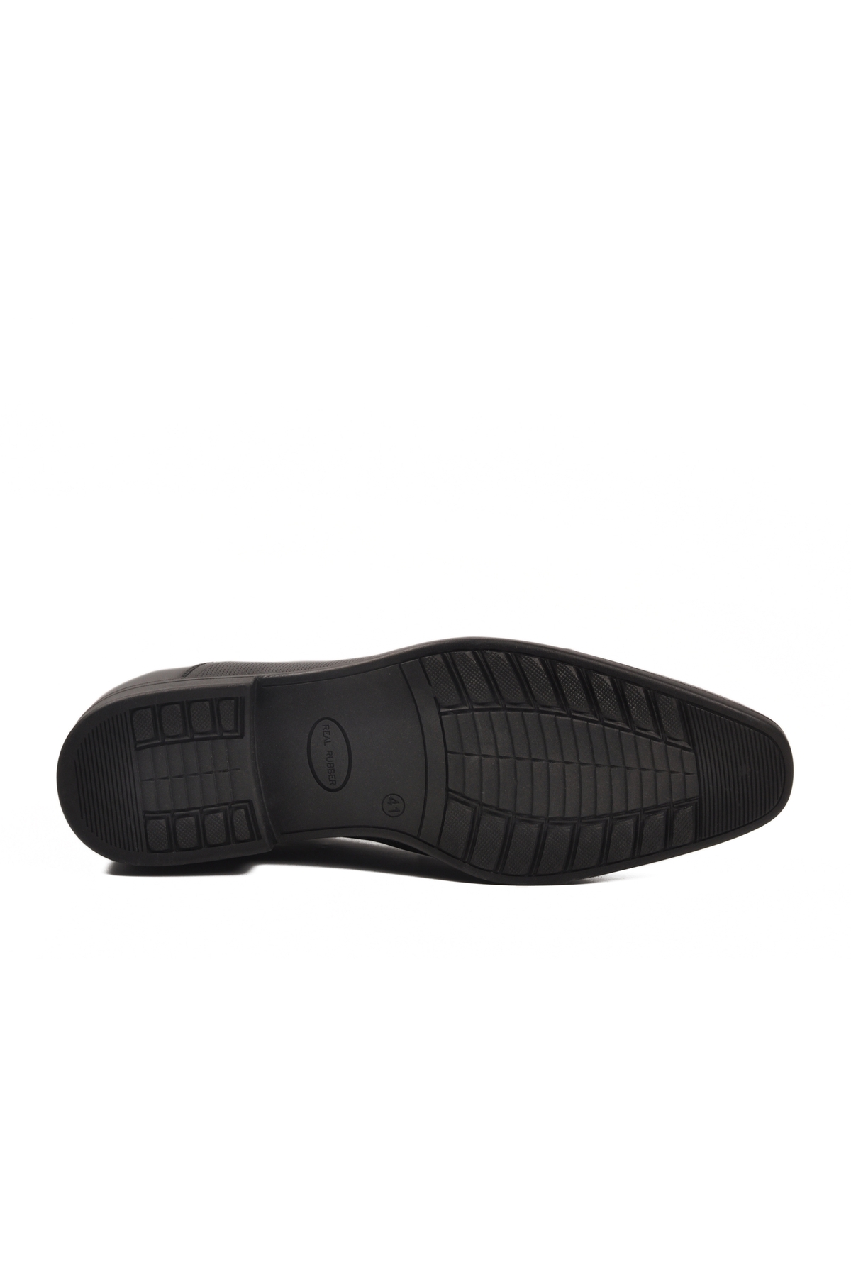 Siyah Hakiki Deri Kaymaz Taban Erkek Klasik Ayakkabı 977 M - Görsel 6