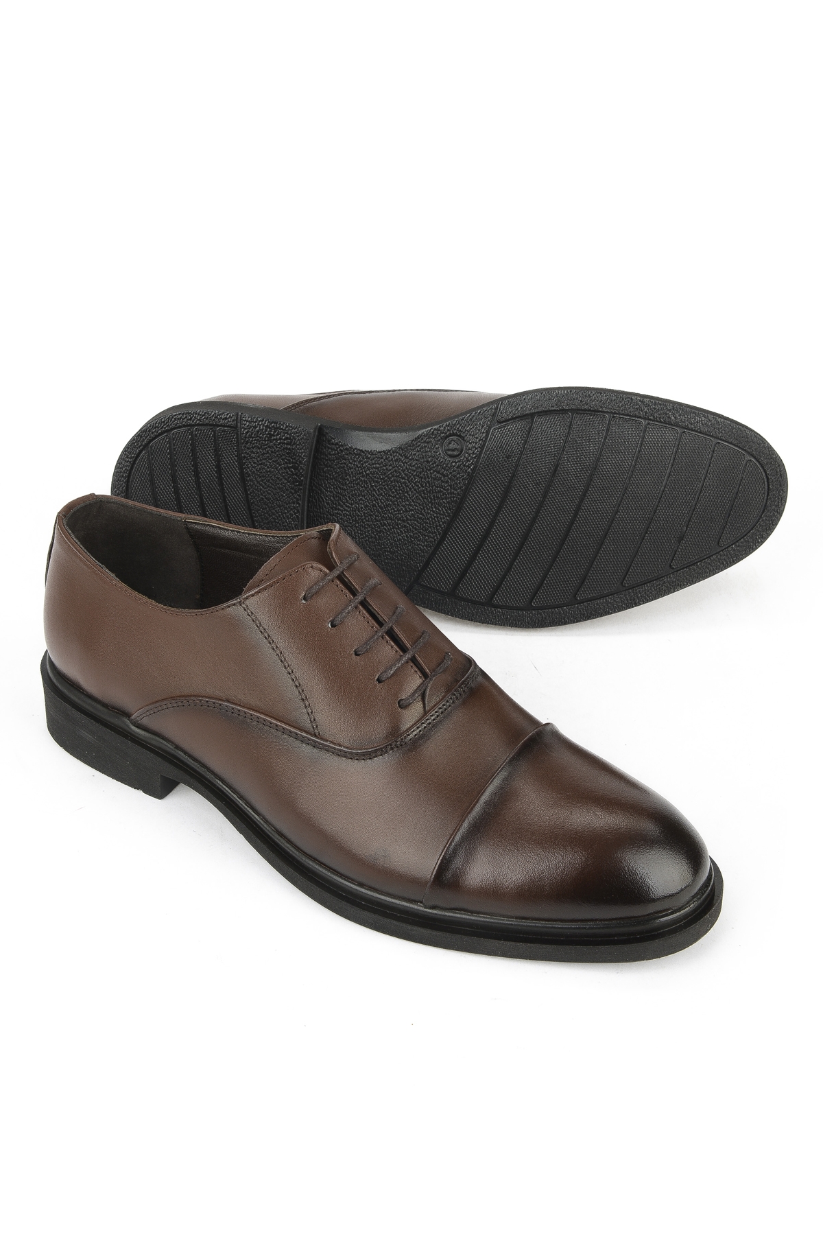 Erkek Hakiki Deri Klasik Ayakkabı 1531056Z4614 Kahve - Görsel 5
