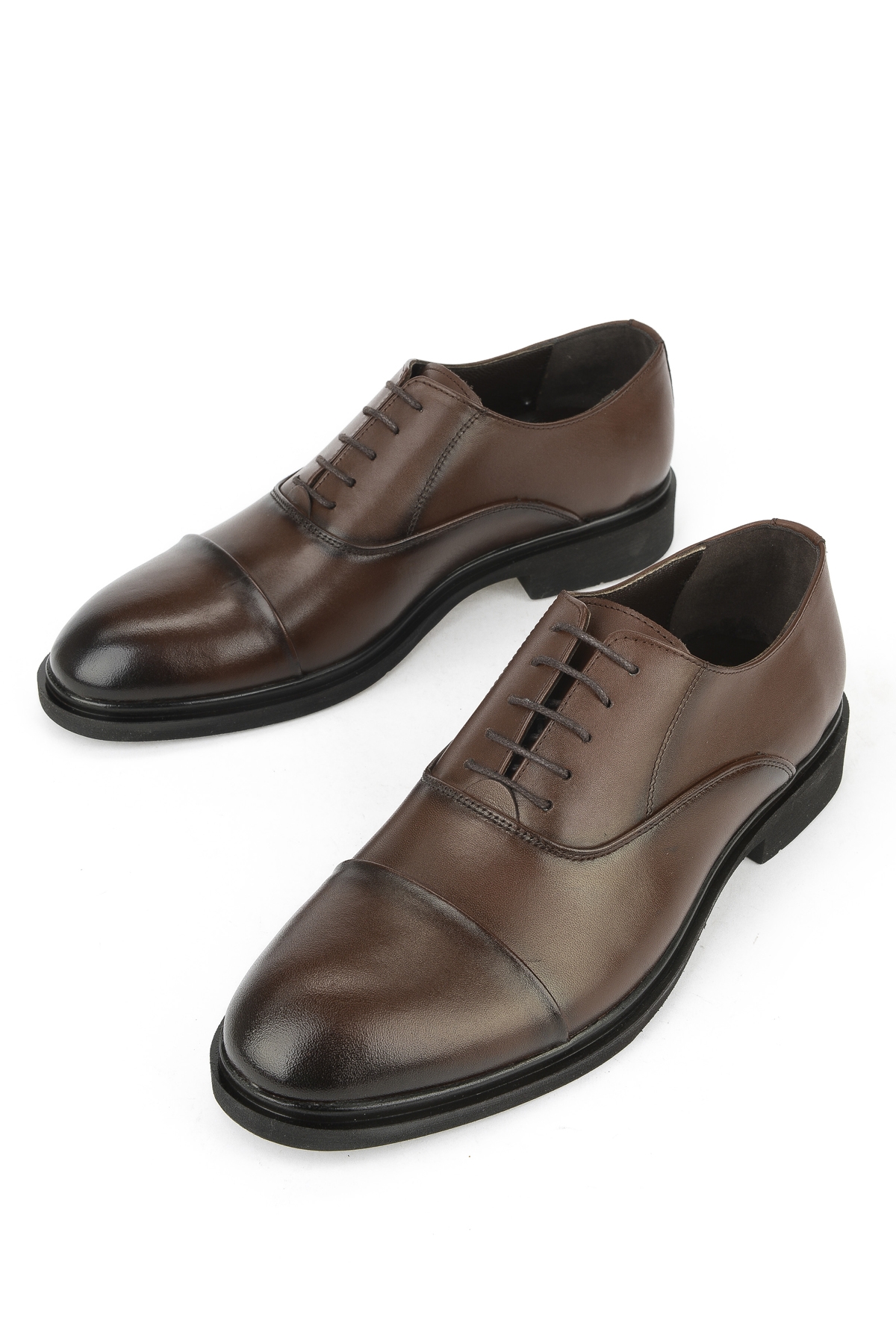 Erkek Hakiki Deri Klasik Ayakkabı 1531056Z4614 Kahve - Görsel 6