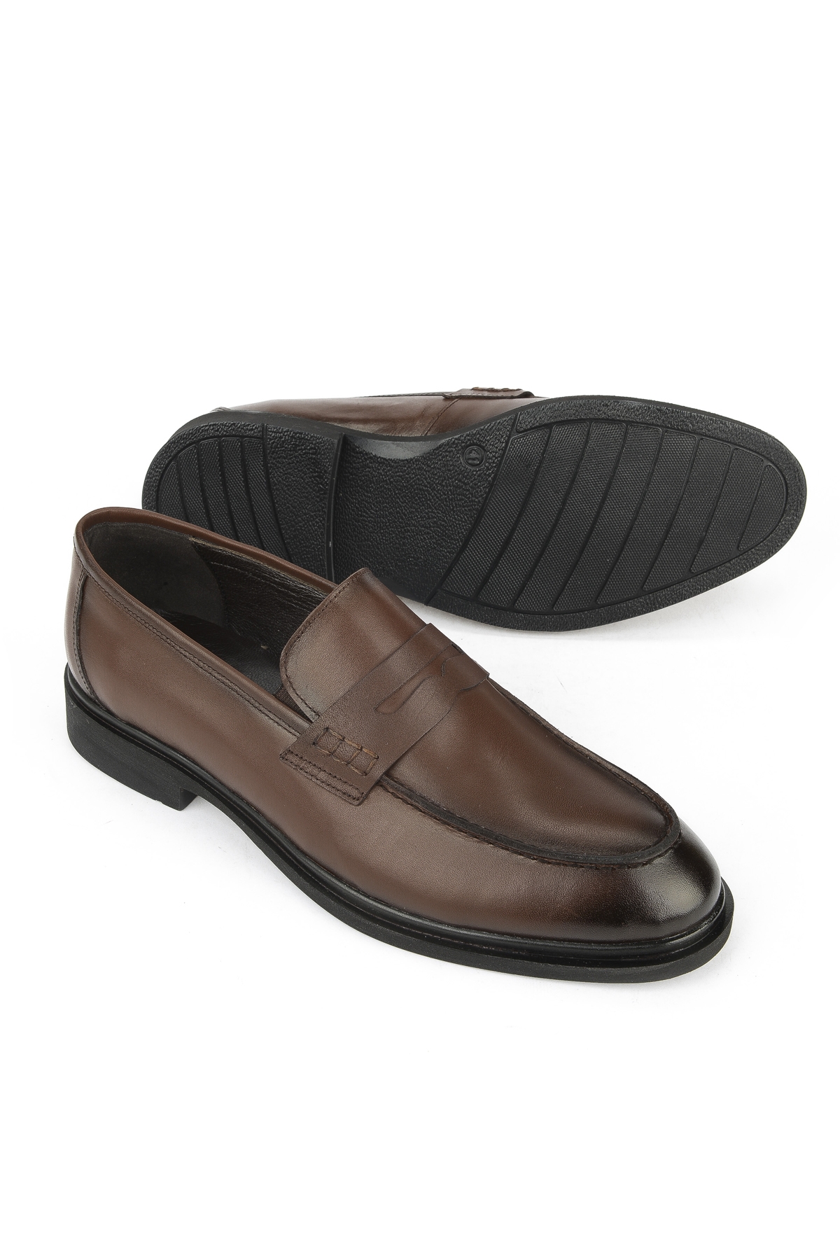 Erkek Hakiki Deri Klasik Ayakkabı 1531056Z4612 Kahve - Görsel 5