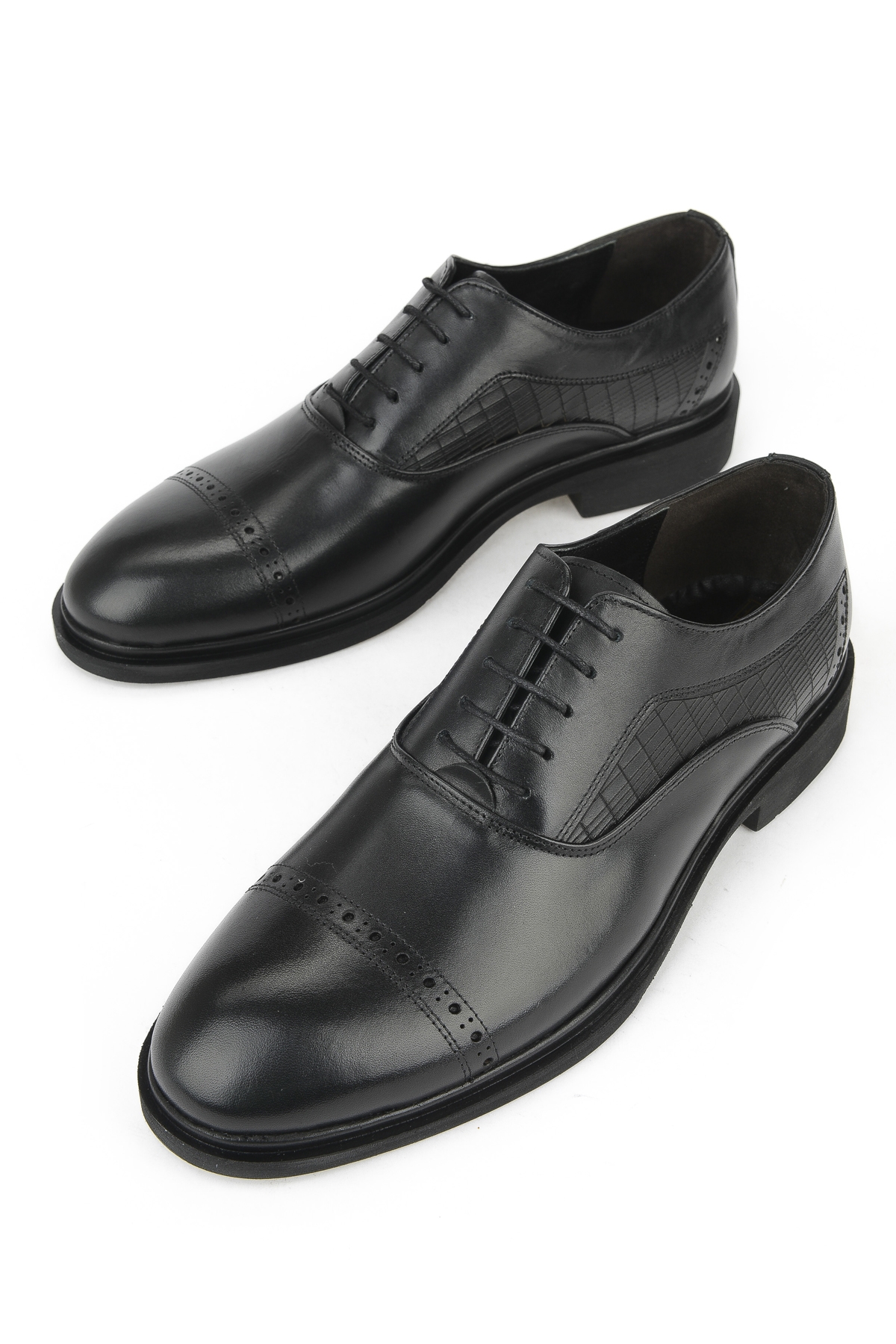 Erkek Hakiki Deri Klasik Ayakkabı 1531056Z4616 Siyah - Görsel 6