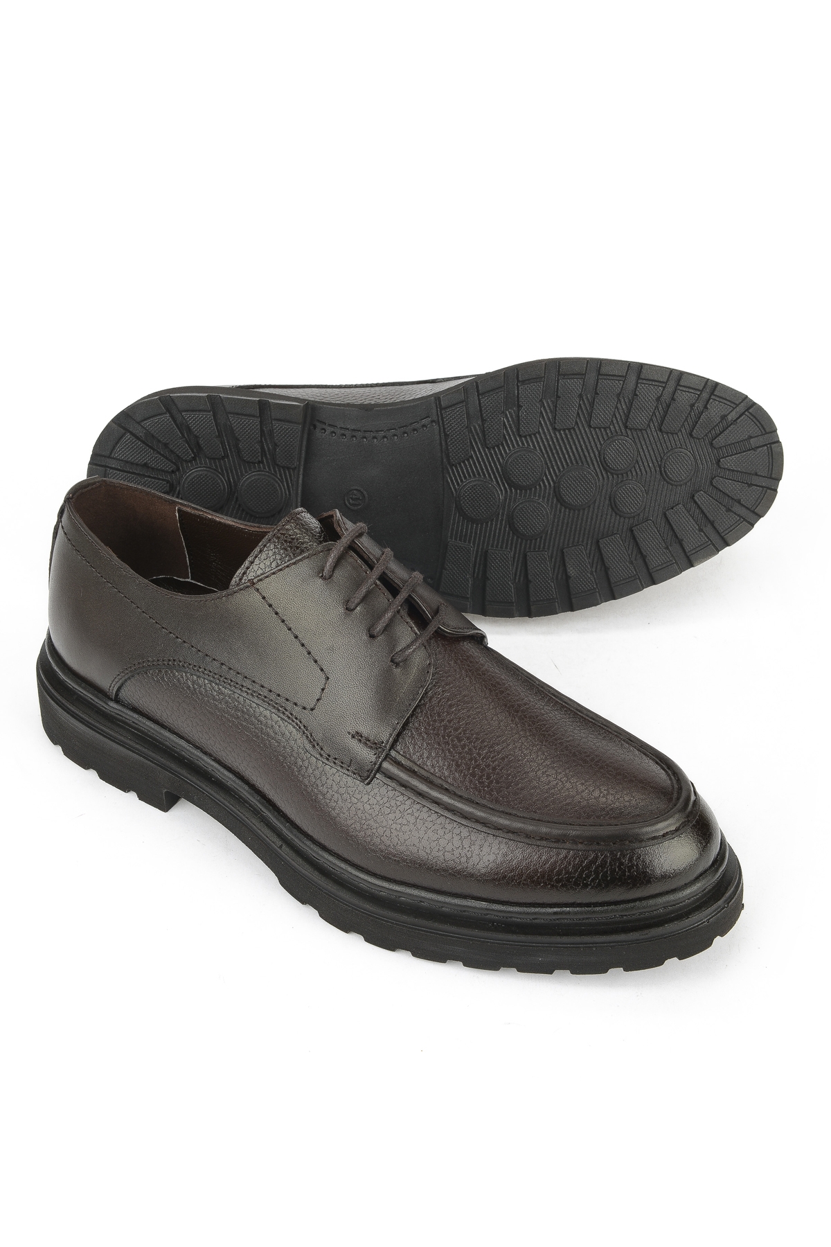 Erkek Hakiki Deri Klasik Ayakkabı 1531056Z4617 Kahve - Görsel 5