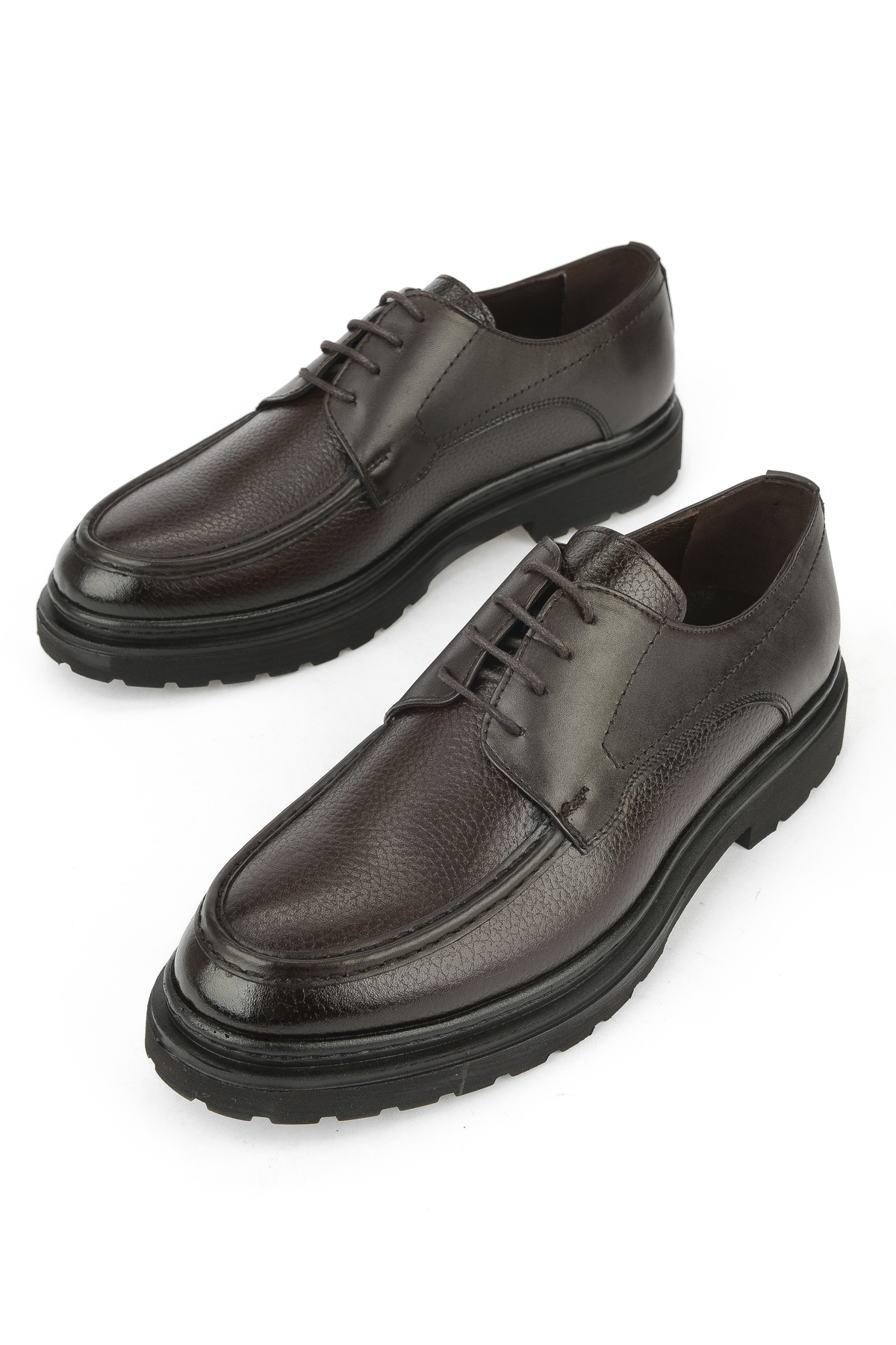 Erkek Hakiki Deri Klasik Ayakkabı 1531056Z4617 Kahve - Görsel 6