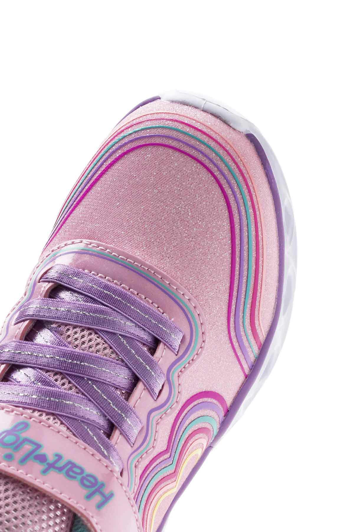 Skechers HEART LIGHTS Pembe Kız Çocuk Sneaker - Görsel 6