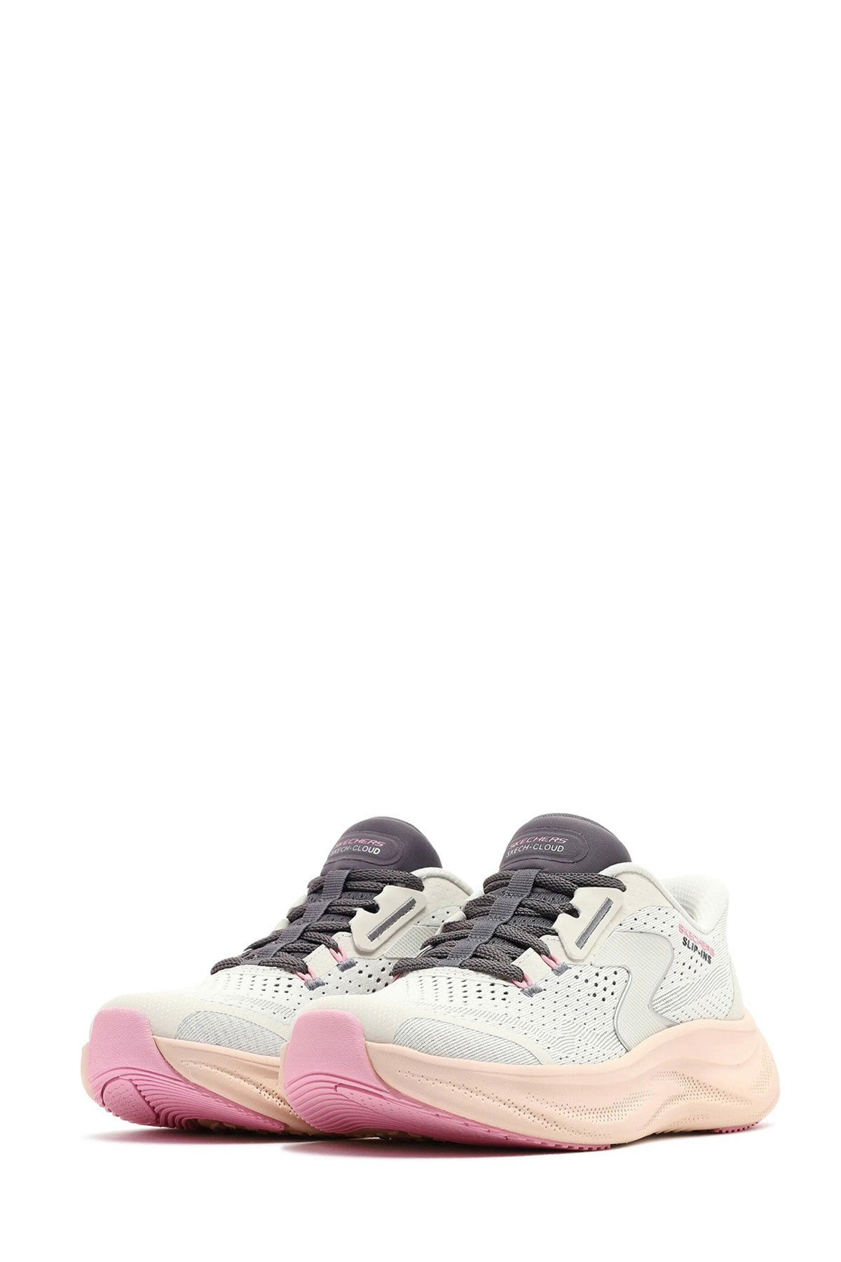 SKECH CLOUD Beyaz Kadın Koşu Ayakkabısı - Görsel 3
