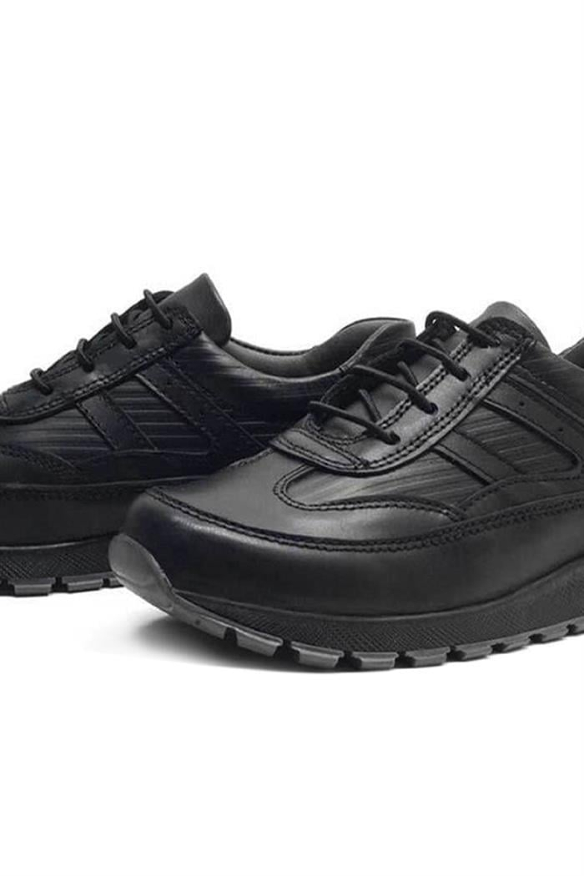 Hakiki Deri Siyah Bağcıklı Erkek Çocuk Spor Okul Ayakkabı - Görsel 12