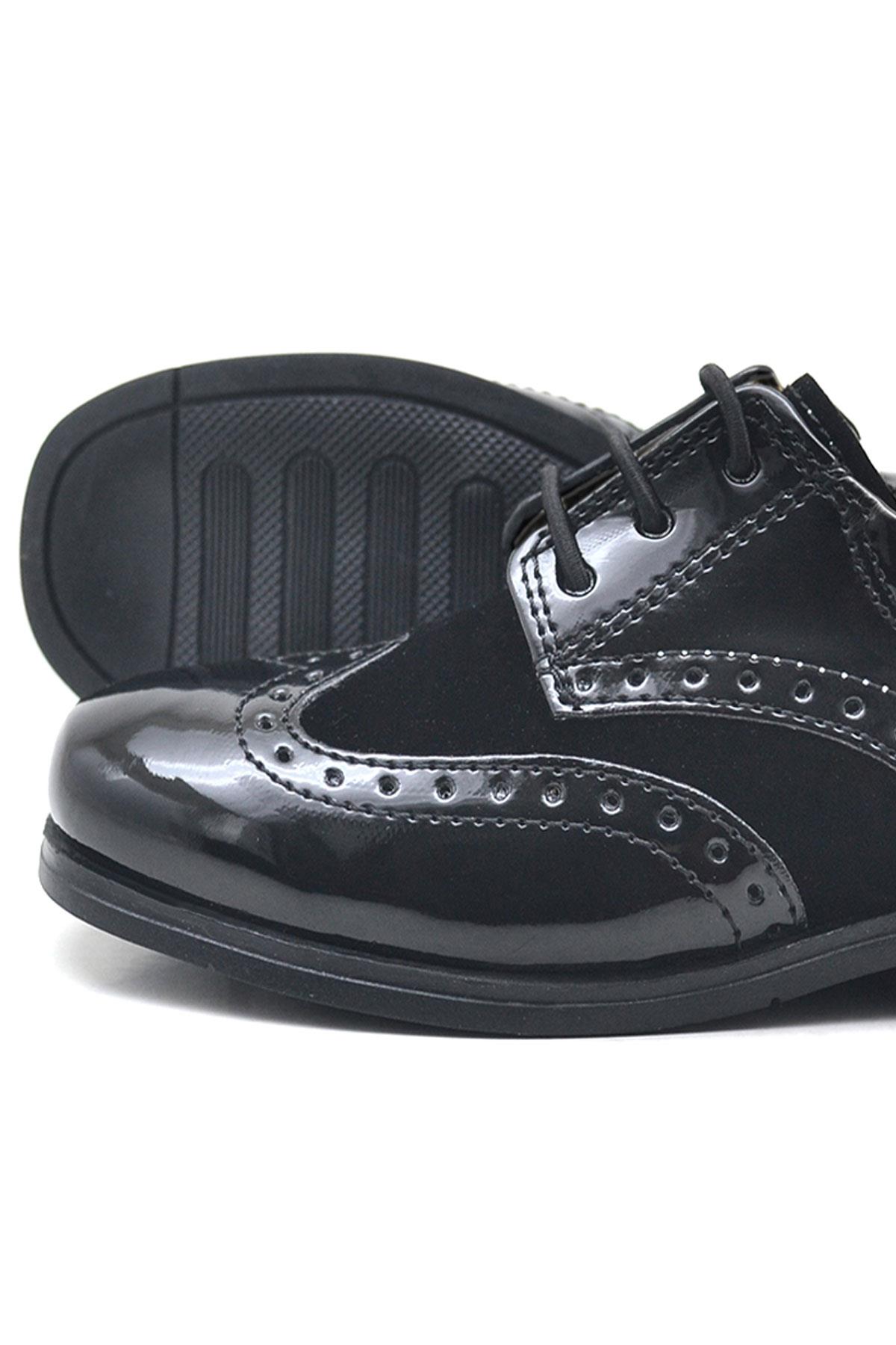 Titan Rugan Bağcıklı Klasik Erkek Bebek Abiye Ayakkabı - Görsel 7