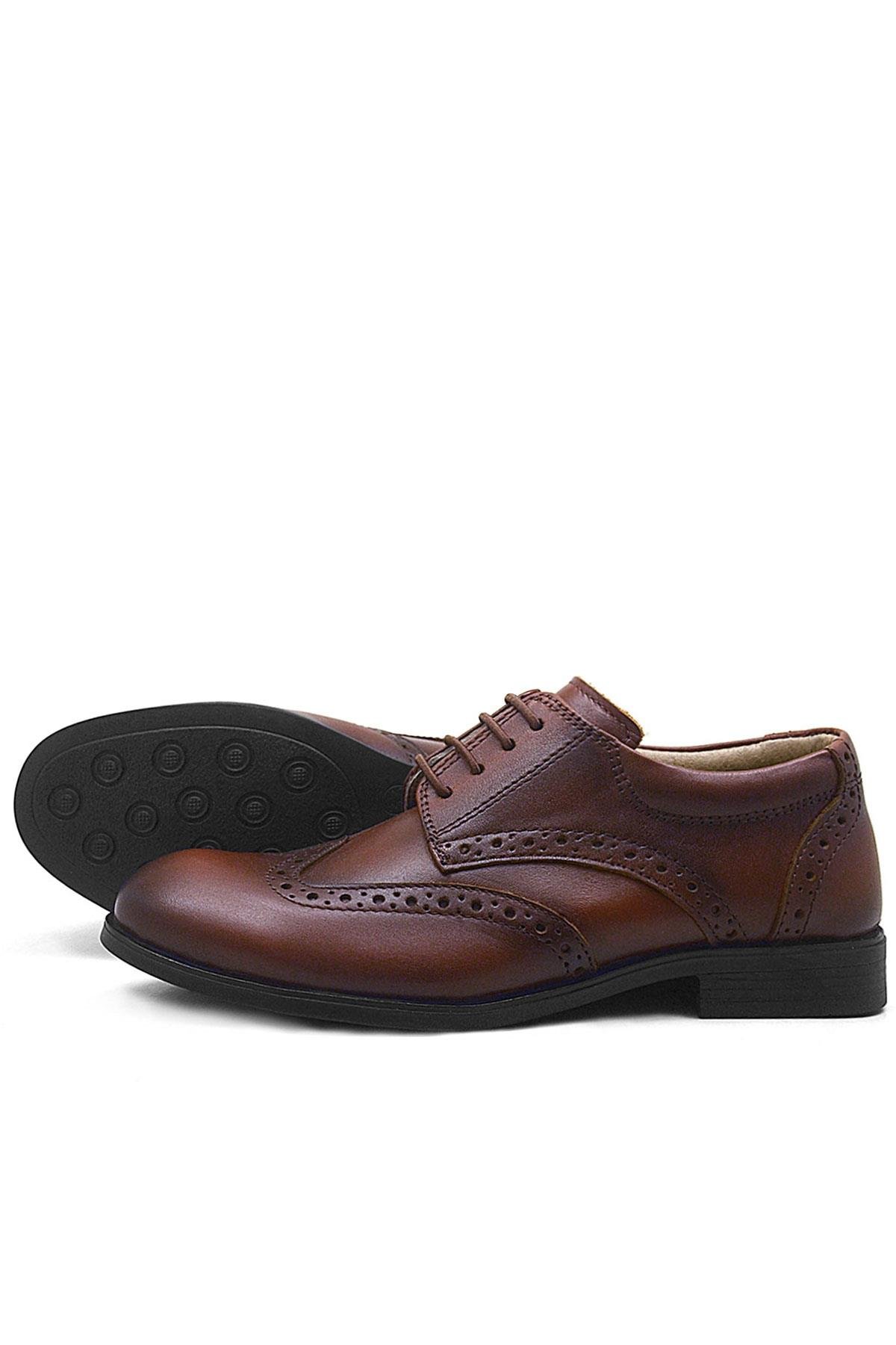 Titan Hakiki Deri Taba Klasik Erkek Çocuk Ayakkabısı - Görsel 6