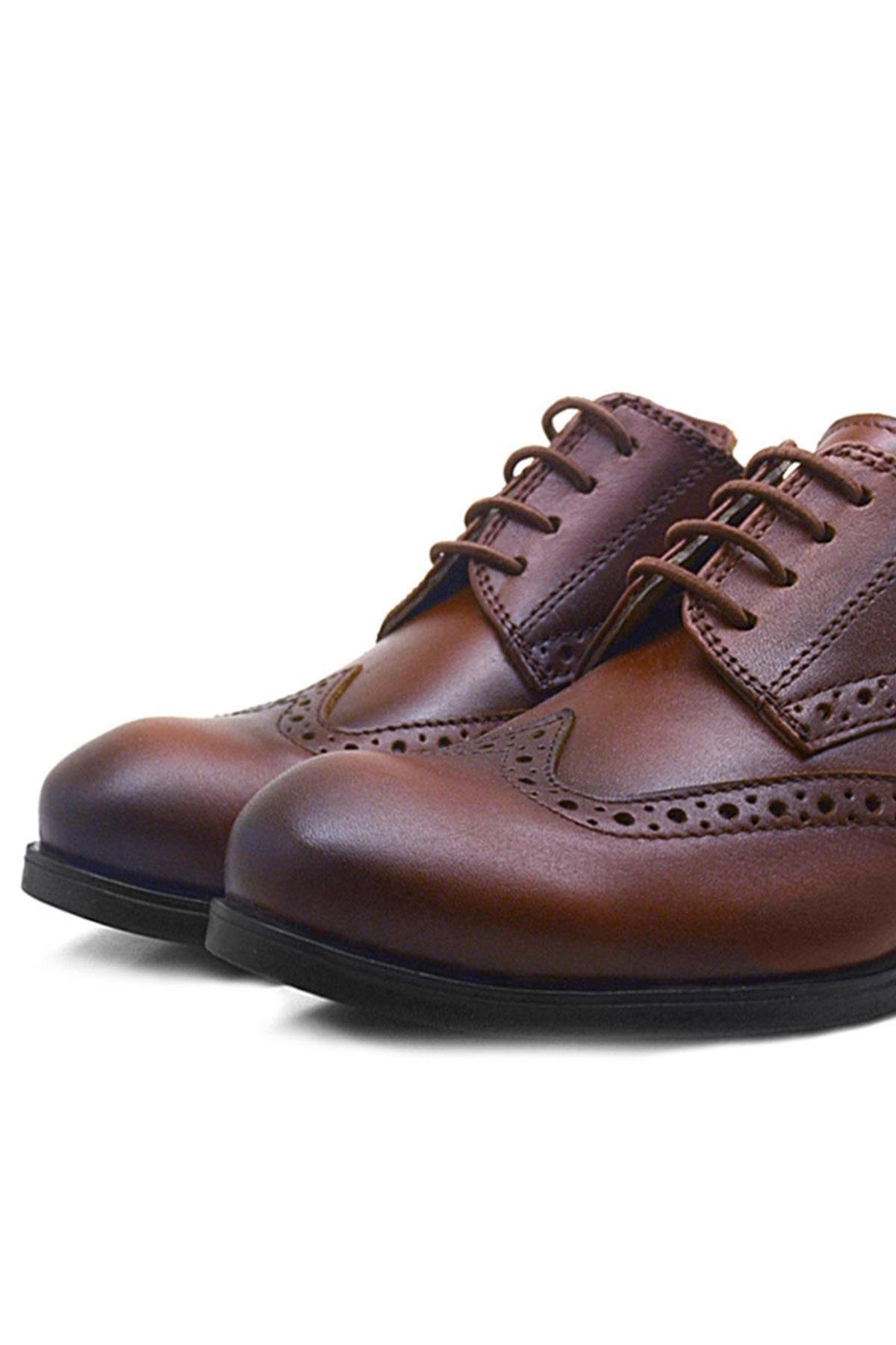 Titan Hakiki Deri Taba Klasik Erkek Çocuk Ayakkabısı - Görsel 7