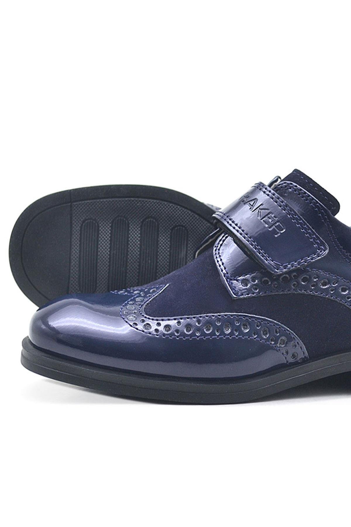 Titan Rugan Süet Cırt Cırtlı Klasik Erkek Çocuk Ayakkabı - Görsel 7