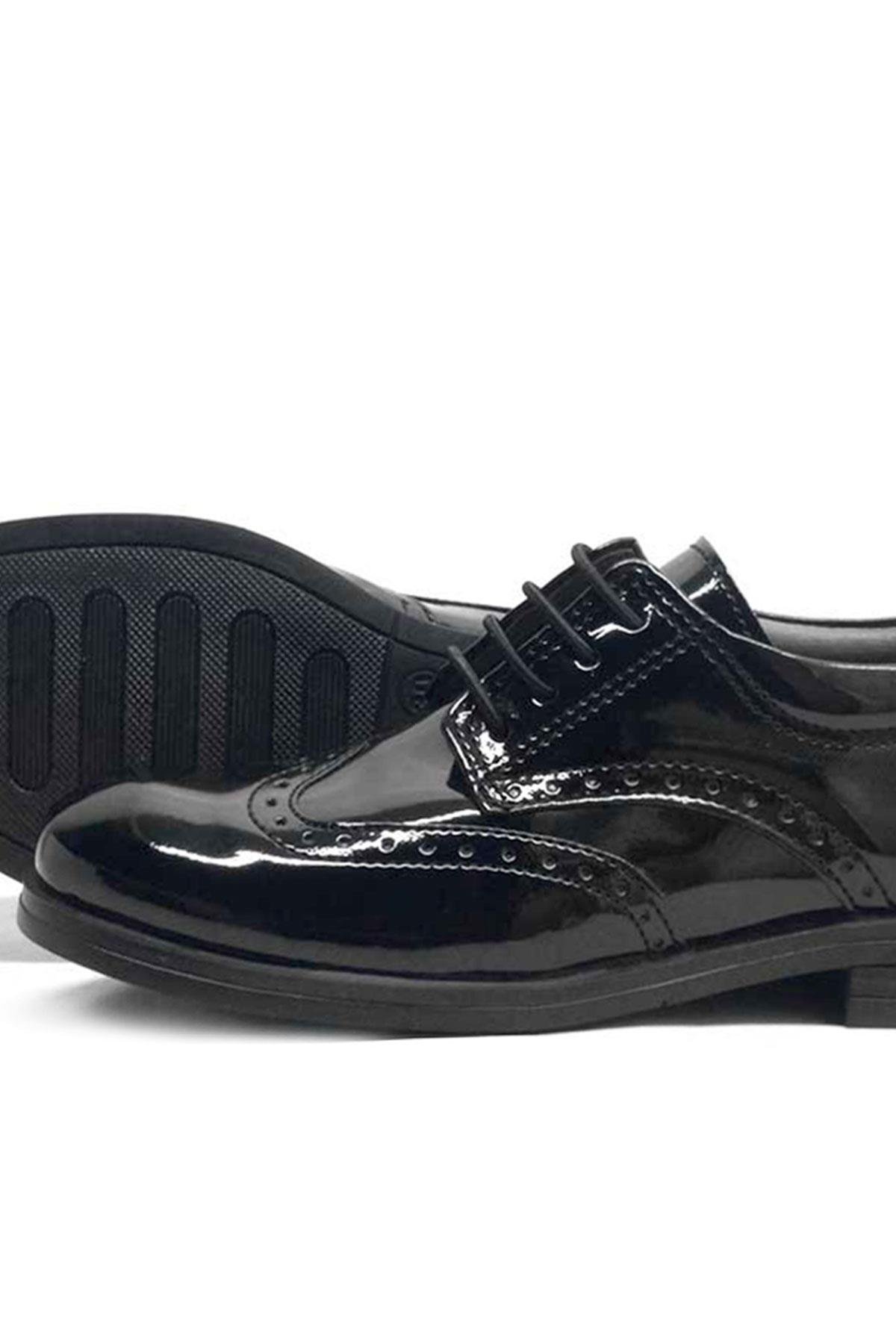 Titan Rugan Bağcıklı Klasik Erkek Çocuk Okul Ayakkabı - Görsel 5