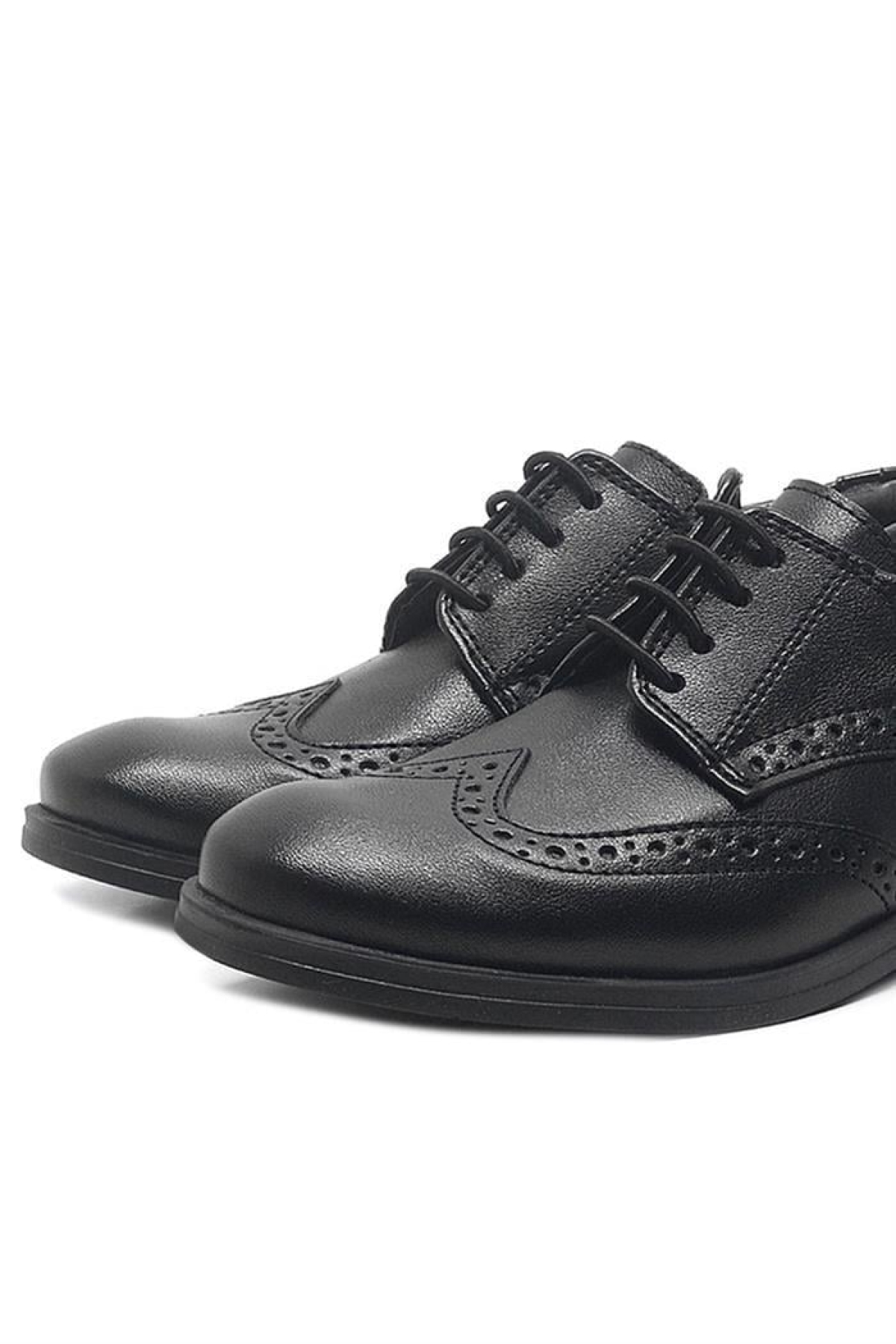 Siyah Bağcıklı Erkek Çocuk Klasik Okul Ayakkabısı - Görsel 13