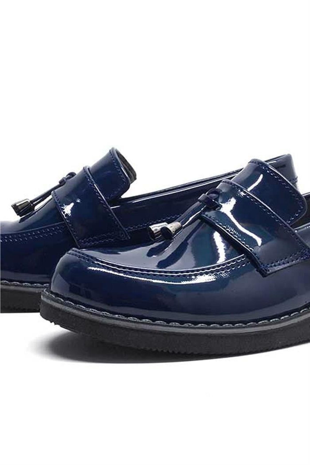 Lacivert Rugan Loafer Çocuk Okul Ayakkabısı - Görsel 8