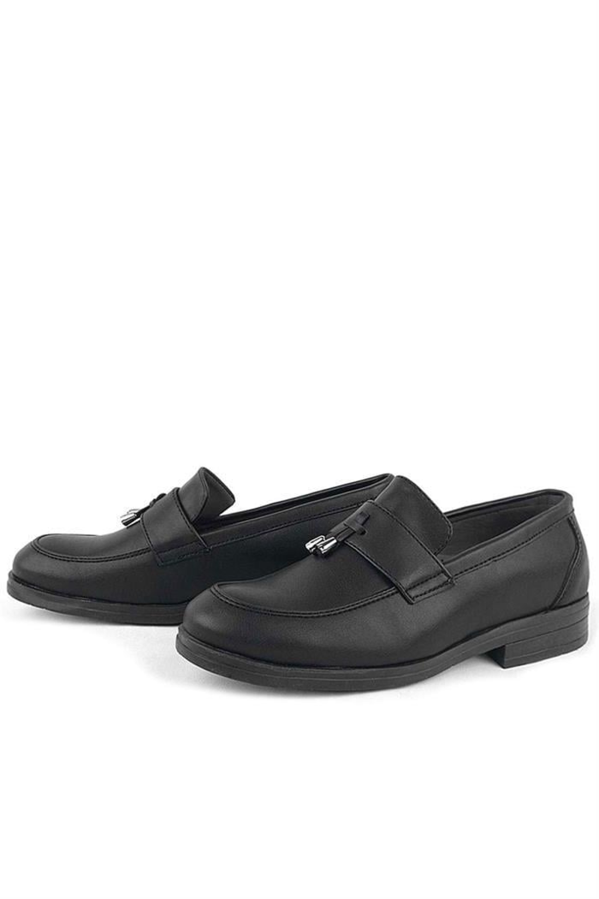 Loafer Siyah Mat Erkek Klasik Çocuk Ayakkabı - Görsel 6
