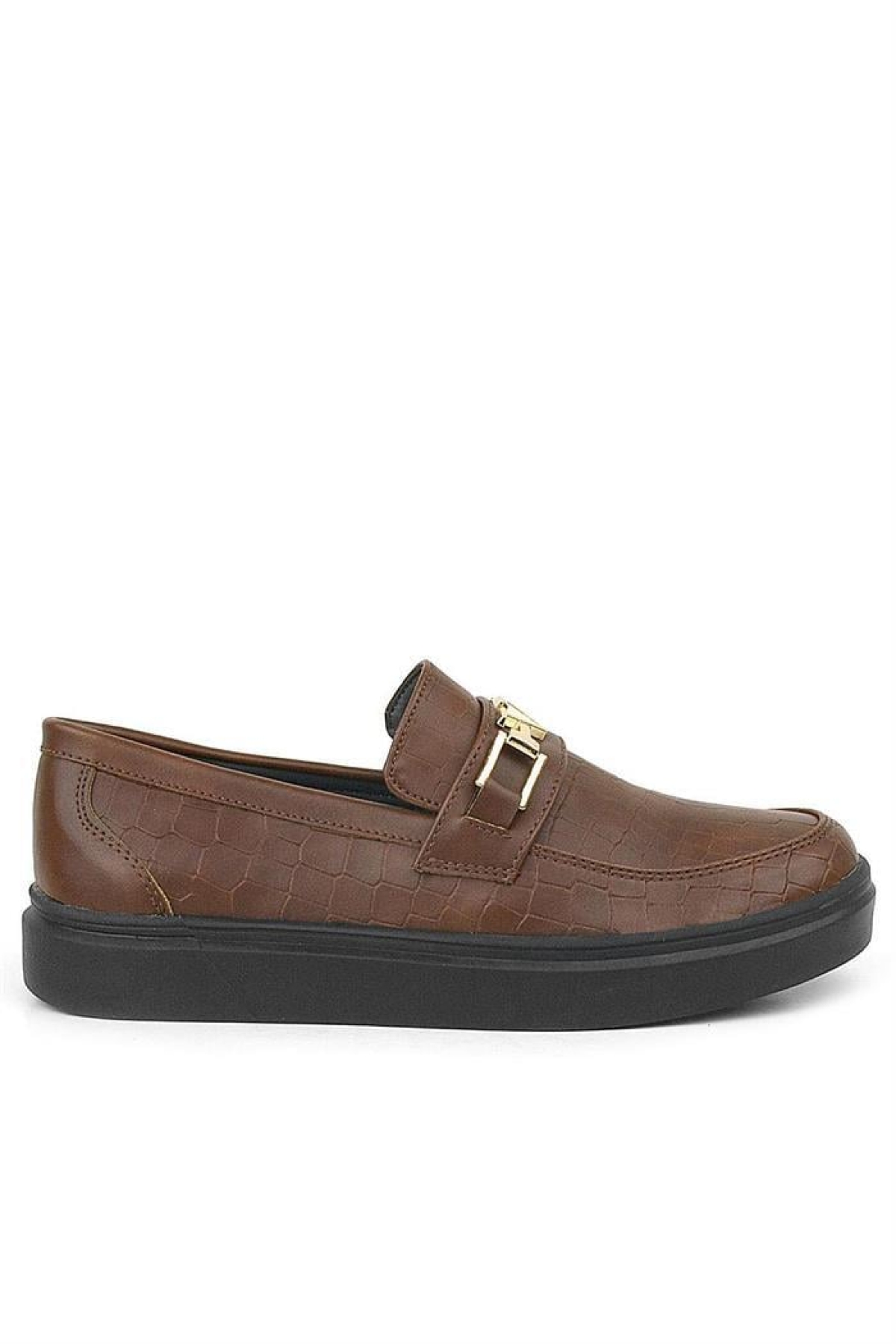 Taba Tokalı Loafer Çocuk Klasik Ayakkabı - Görsel 4