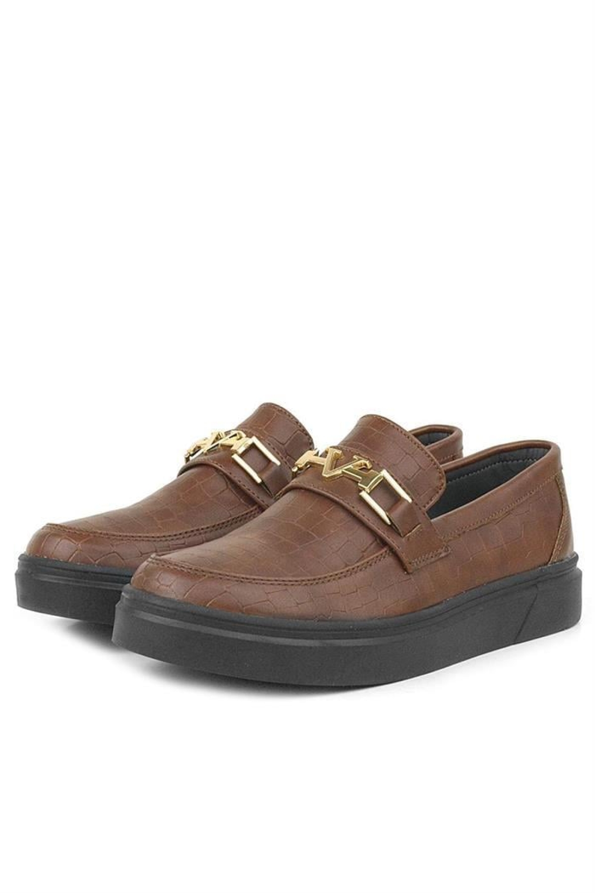 Taba Tokalı Loafer Çocuk Klasik Ayakkabı - Görsel 5