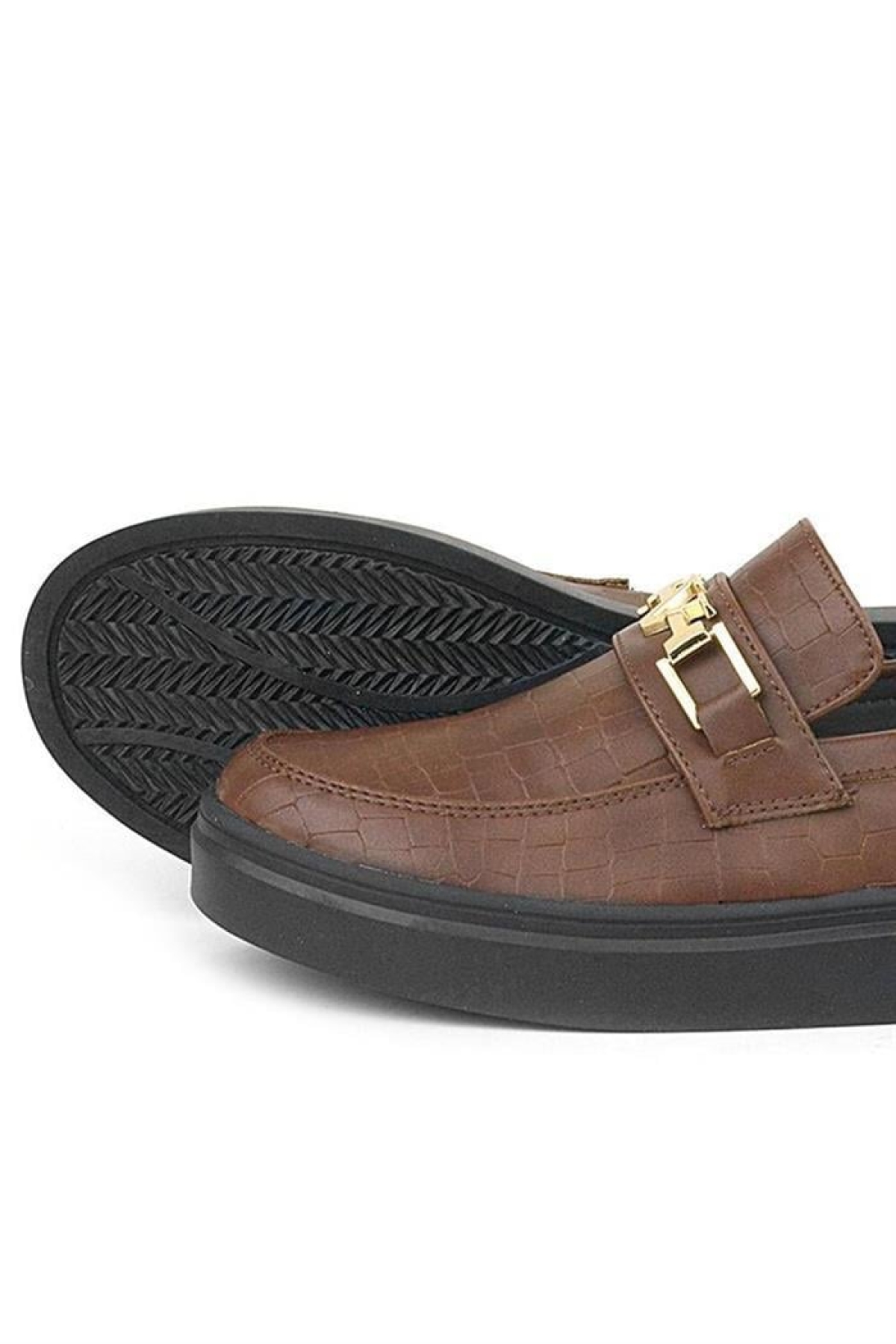 Taba Tokalı Loafer Çocuk Klasik Ayakkabı - Görsel 7