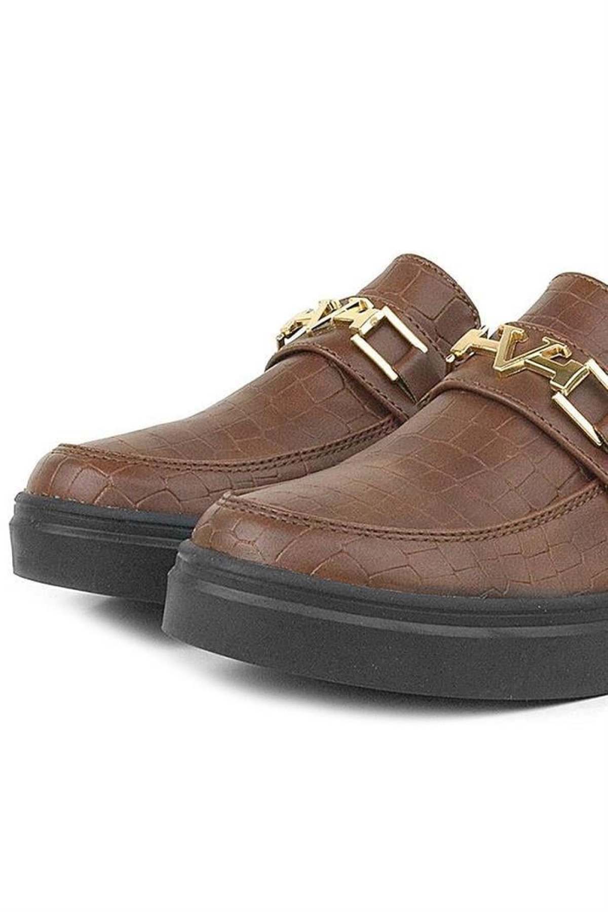 Taba Tokalı Loafer Çocuk Klasik Ayakkabı - Görsel 8