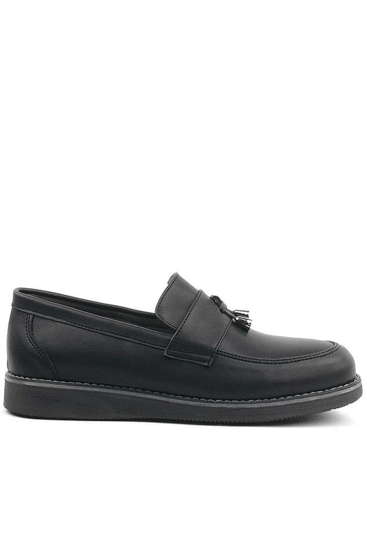 Siyah Mat Loafer Klasik Çocuk Ayakkabısı - Görsel 4