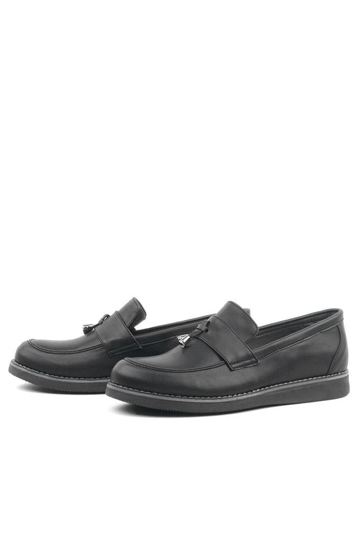 Siyah Mat Loafer Klasik Çocuk Ayakkabısı - Görsel 5