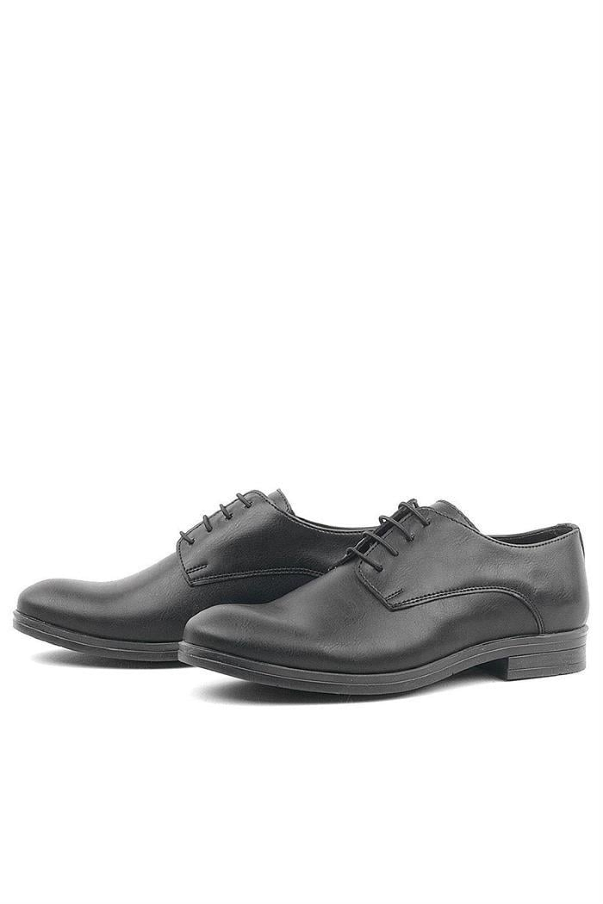 Siyah Mat Bağcıklı Oxford Çocuk Okul Ayakkabısı - Görsel 6