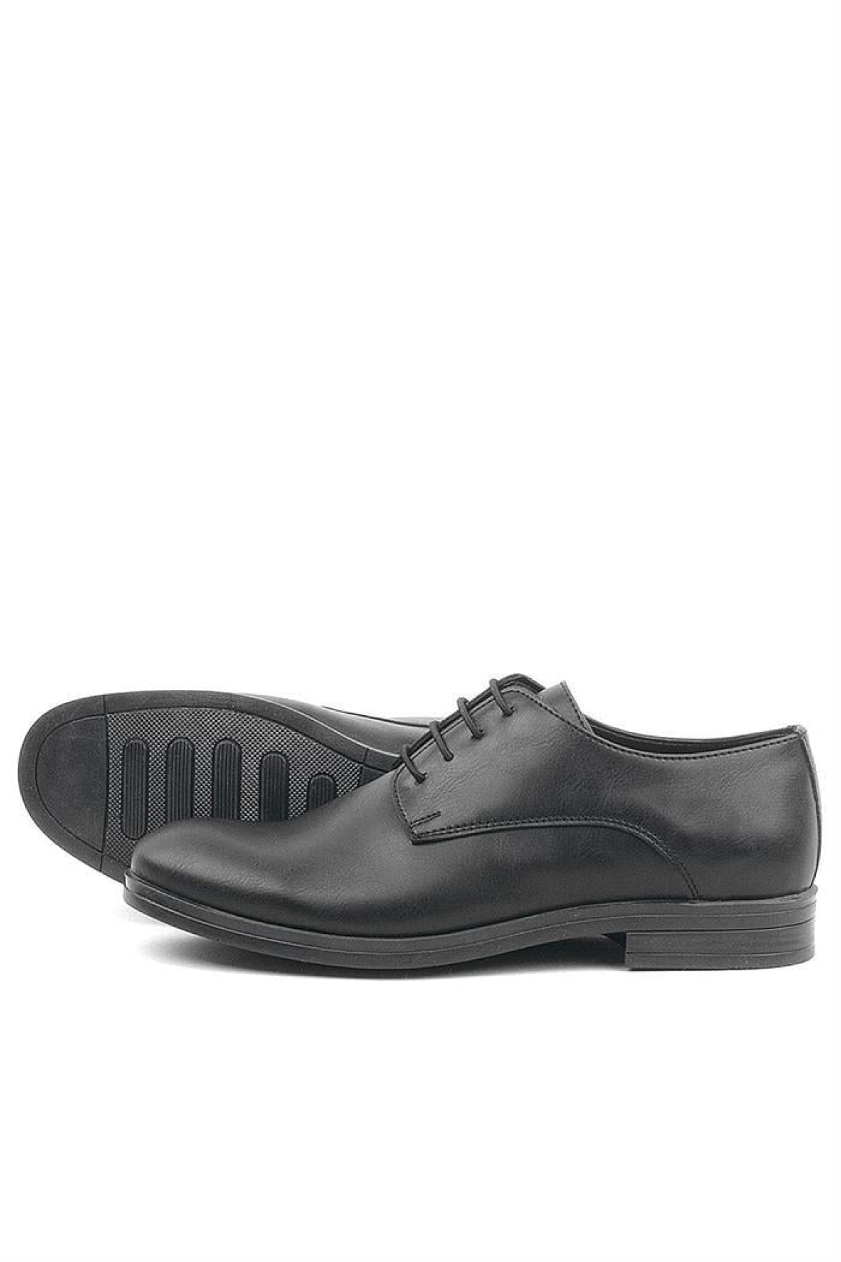 Siyah Mat Bağcıklı Oxford Çocuk Okul Ayakkabısı - Görsel 7