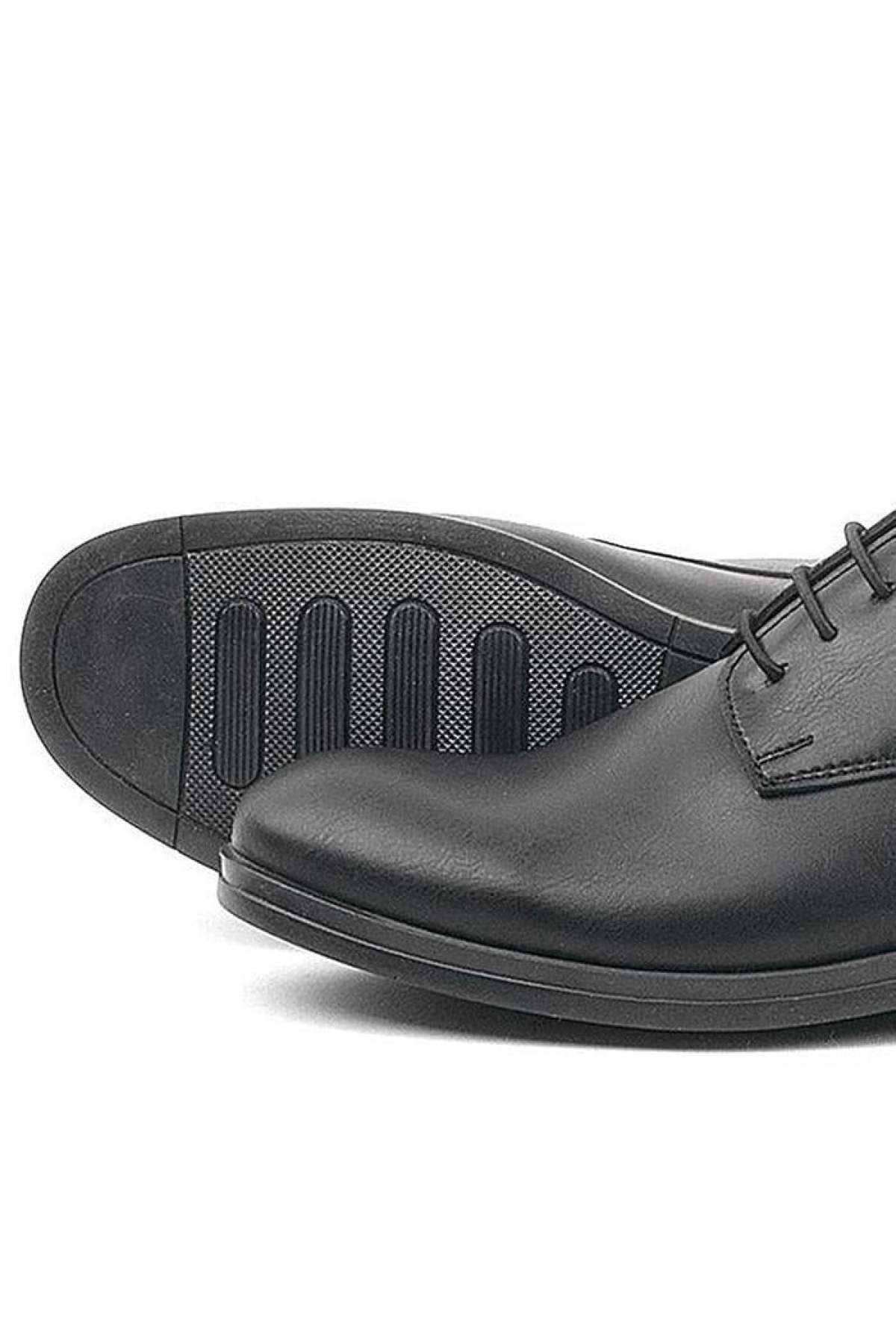 Siyah Mat Bağcıklı Oxford Çocuk Okul Ayakkabısı - Görsel 8