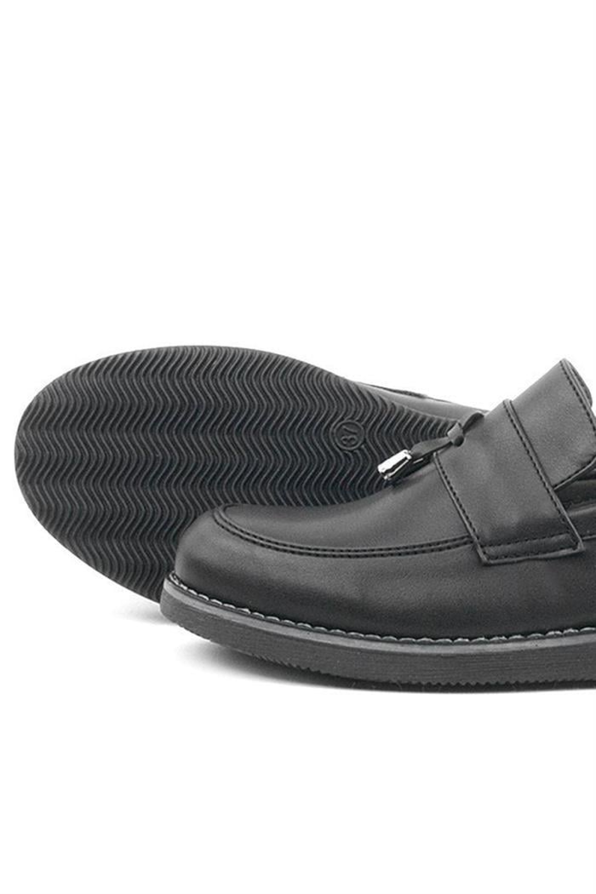 Siyah Mat Loafer Klasik Çocuk Ayakkabısı - Görsel 8