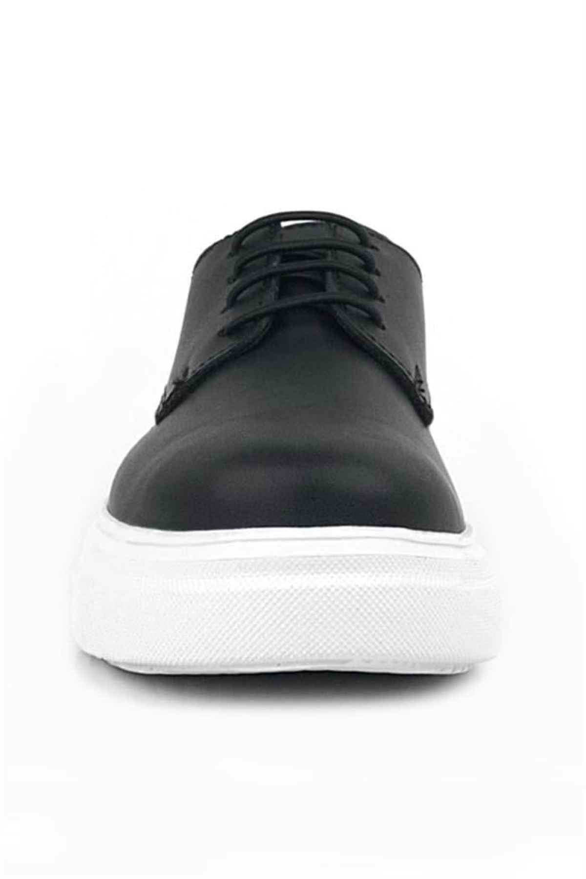 Derby Siyah Mat Beyaz Taban Çocuk Klasik Ayakkabı - Görsel 5