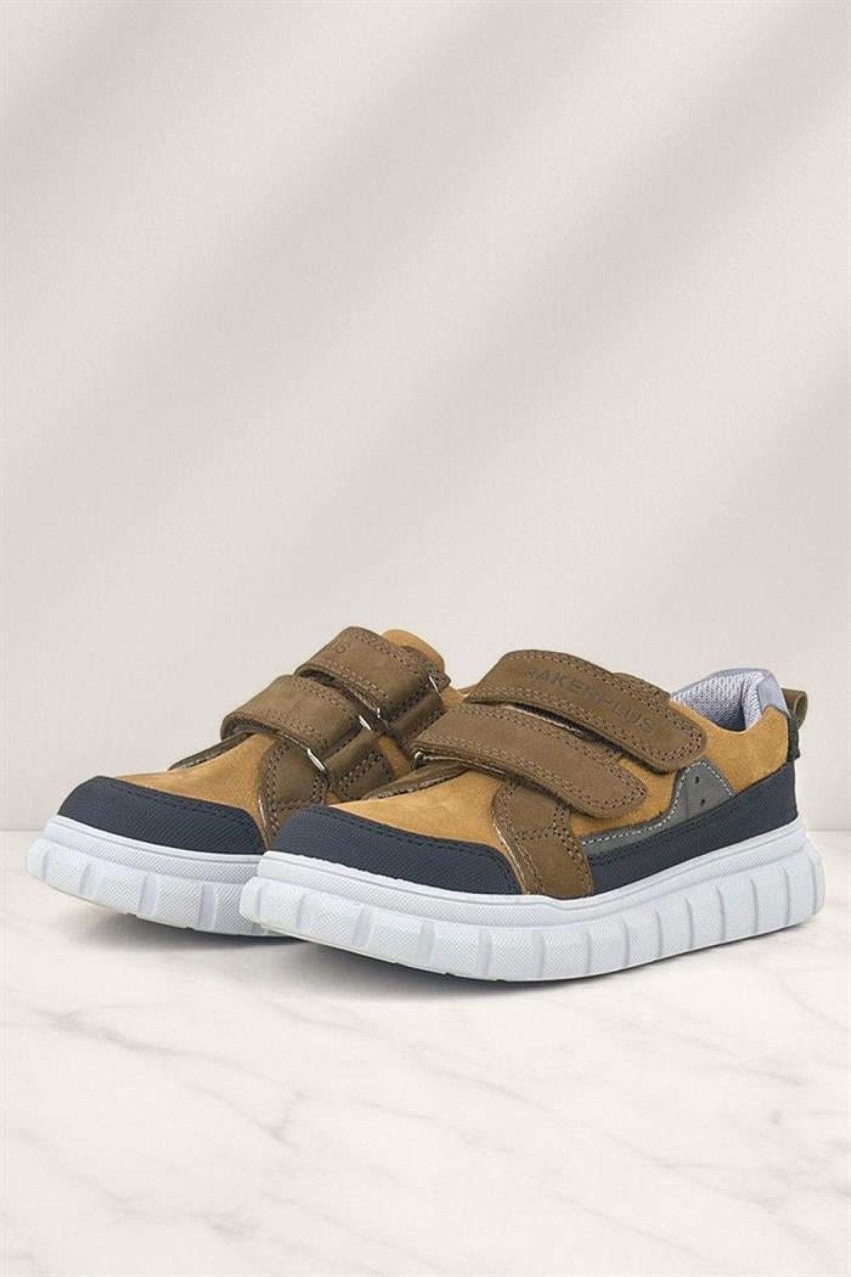 Hakiki Deri Kahverengi Cırtlı Çocuk Günlük Spor Okul Ayakkabı - Görsel 3