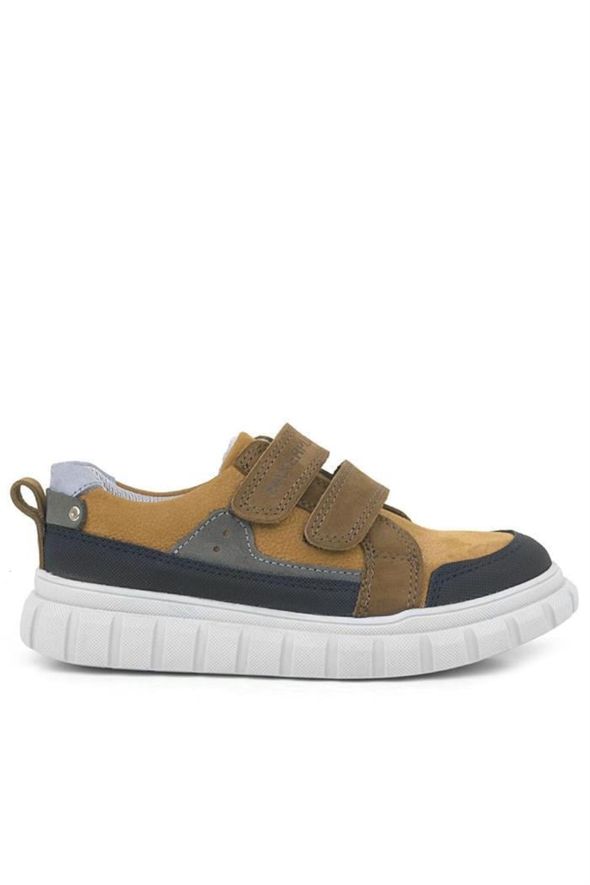 Hakiki Deri Kahverengi Cırtlı Çocuk Günlük Spor Okul Ayakkabı - Görsel 4