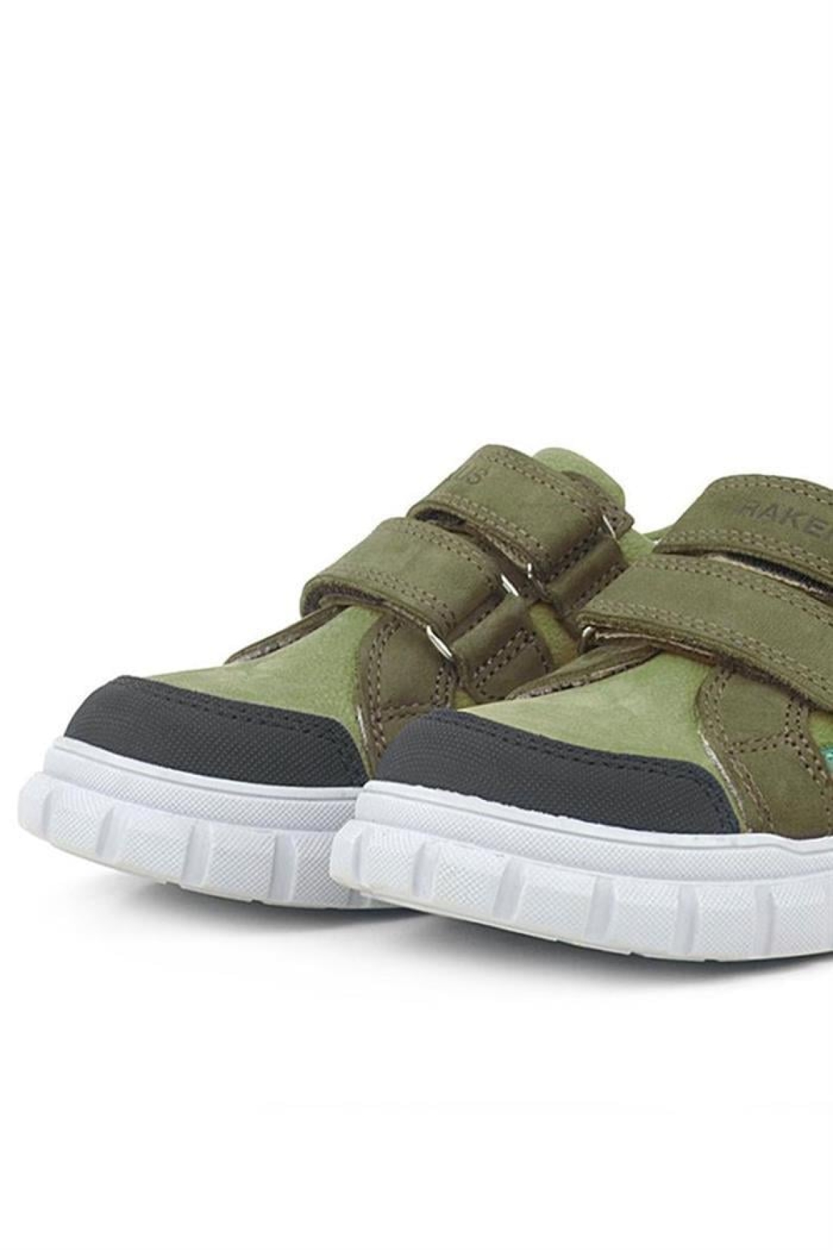 Hakiki Deri Yeşil Cırtlı Günlük Spor Çocuk Okul Ayakkabı - Görsel 8