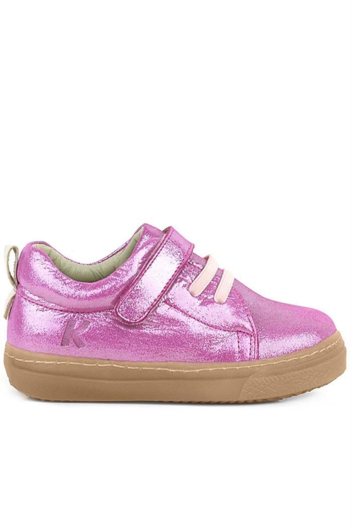 Anatomik Hakiki Deri Yumuşak Pembe Lastikli Cırtlı Çocuk Ayakkabı - Görsel 3