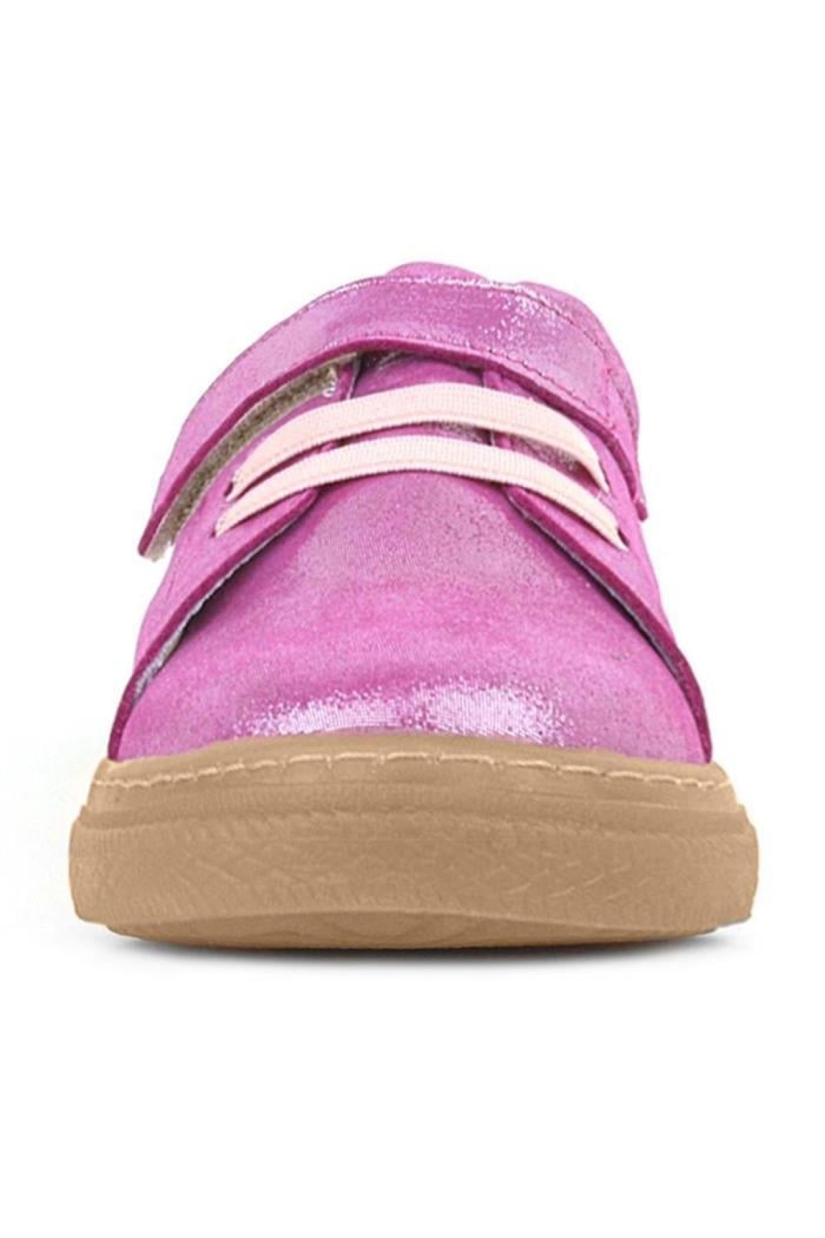 Anatomik Hakiki Deri Yumuşak Pembe Lastikli Cırtlı Çocuk Ayakkabı - Görsel 4