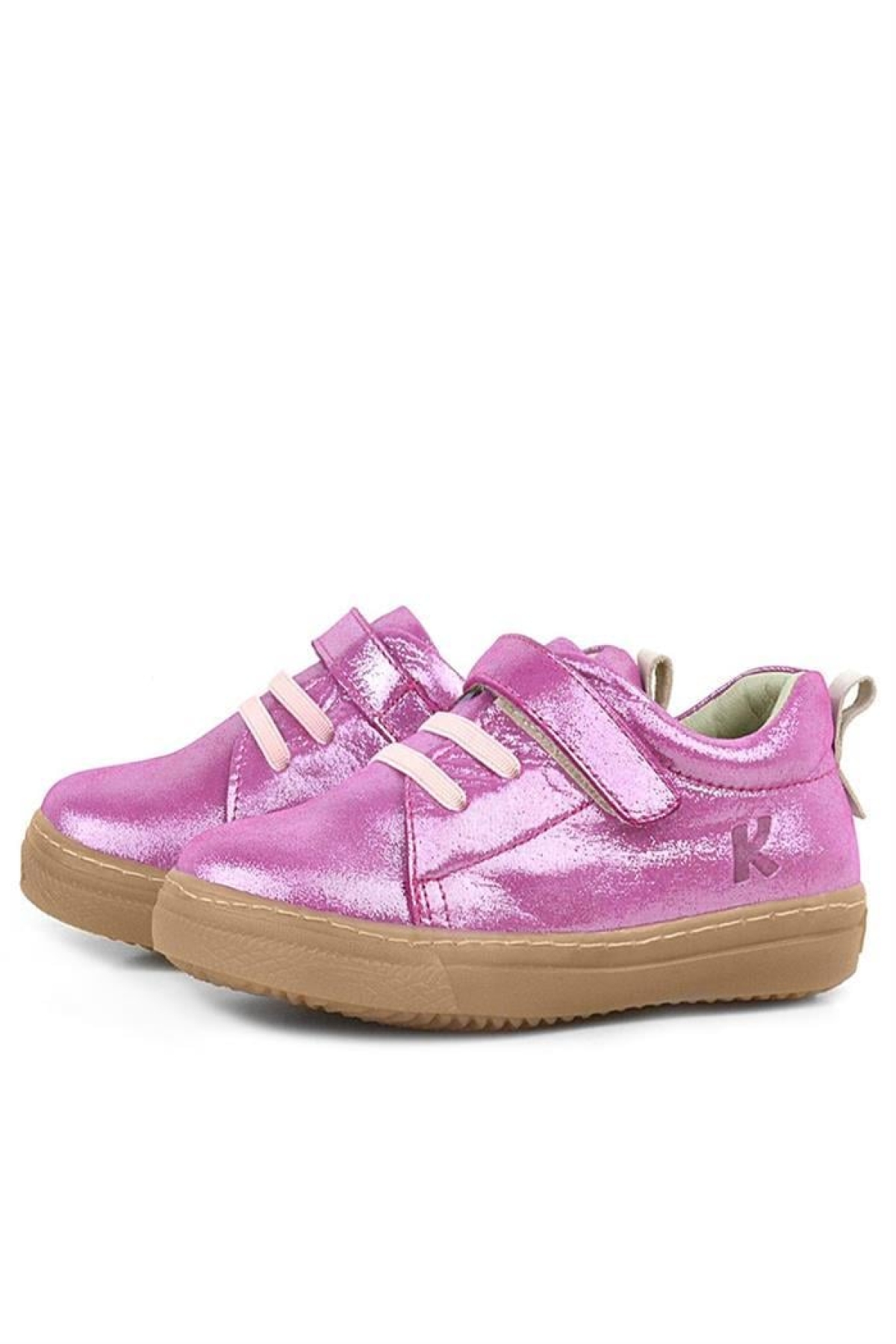 Anatomik Hakiki Deri Yumuşak Pembe Lastikli Cırtlı Çocuk Ayakkabı - Görsel 5
