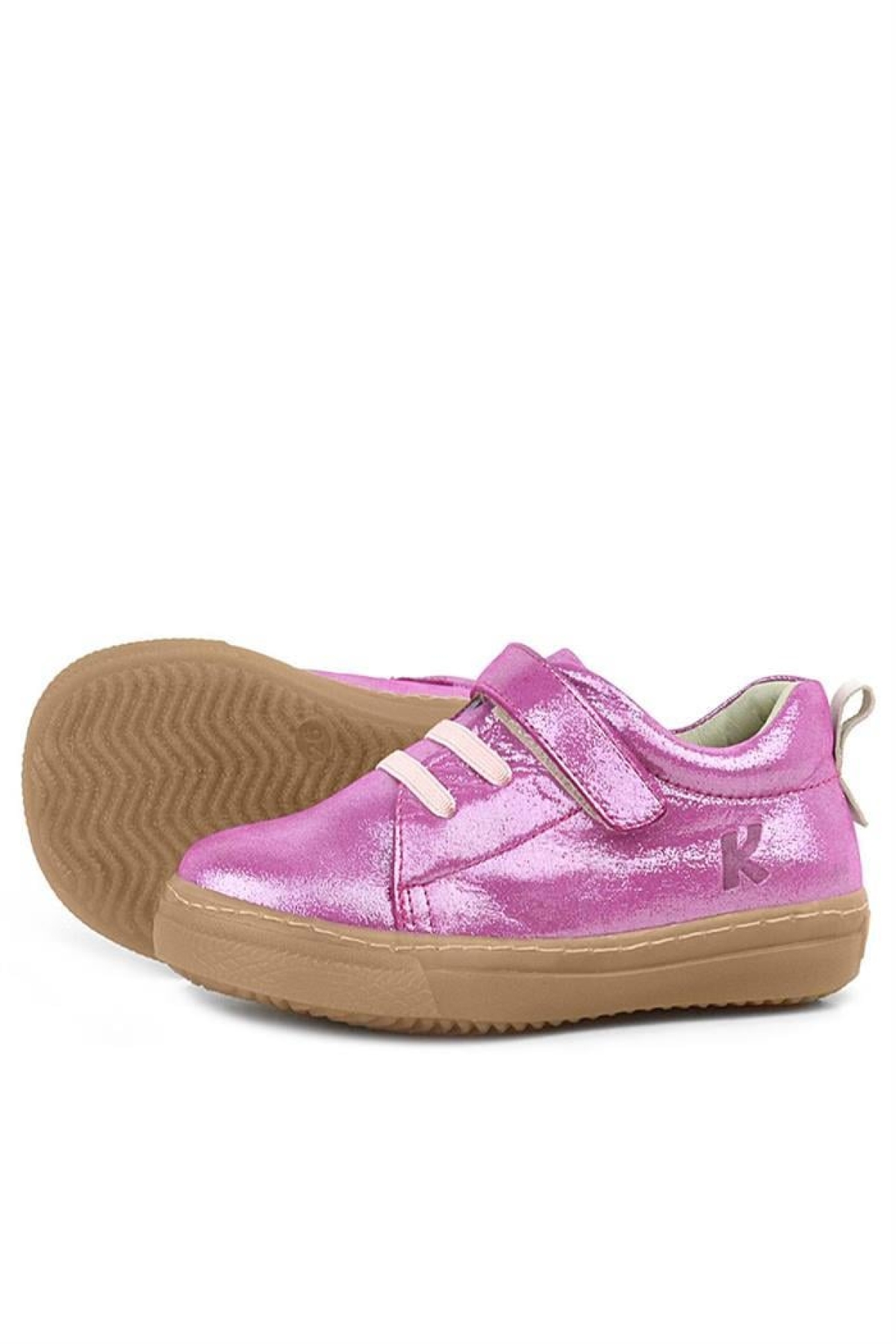 Anatomik Hakiki Deri Yumuşak Pembe Lastikli Cırtlı Çocuk Ayakkabı - Görsel 6