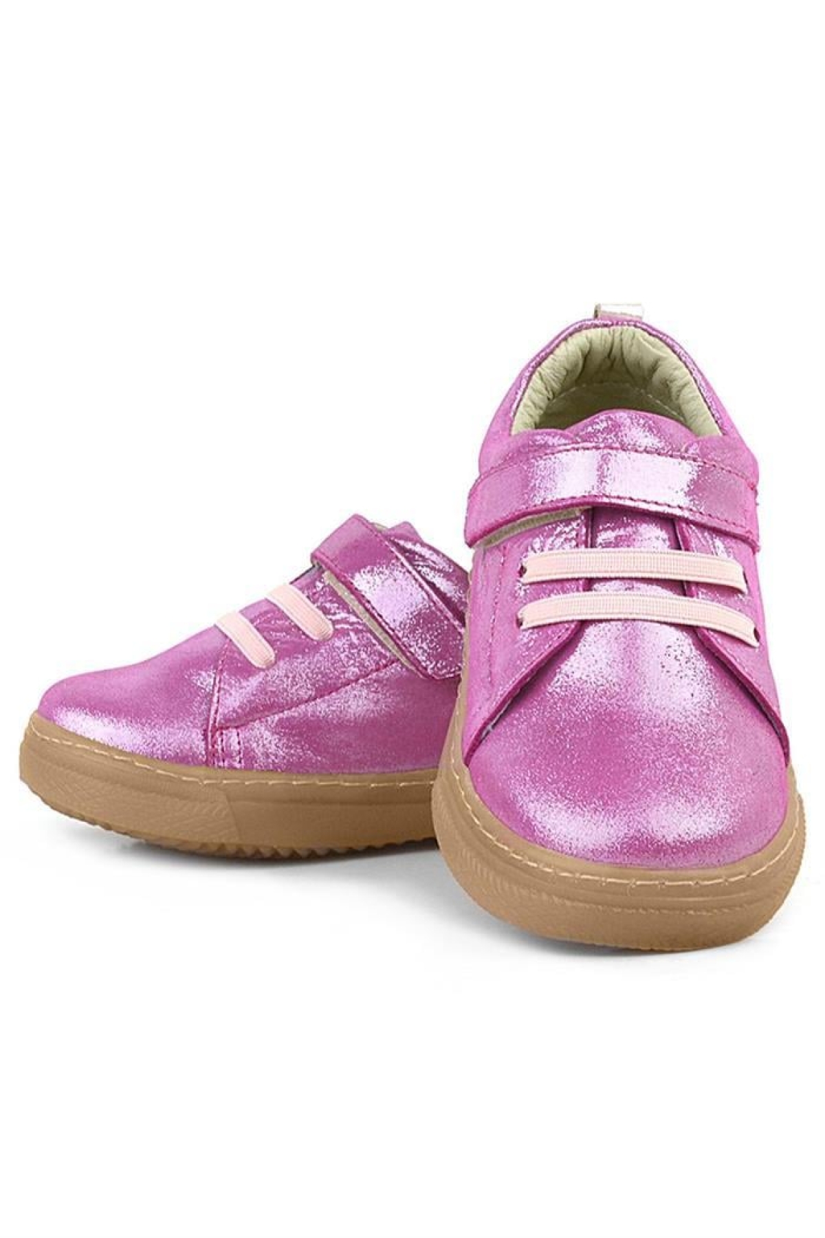 Anatomik Hakiki Deri Yumuşak Pembe Lastikli Cırtlı Çocuk Ayakkabı - Görsel 7