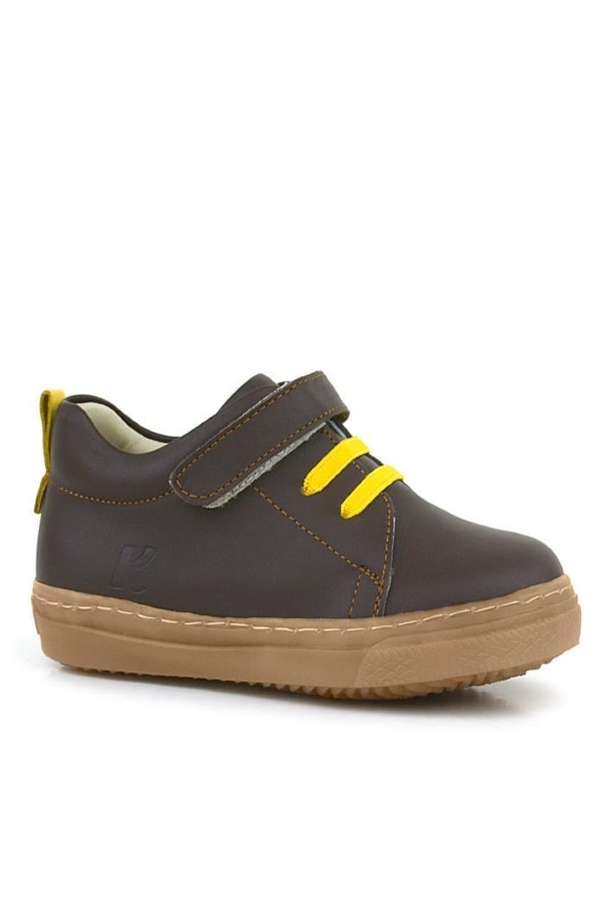 Anatomik Hakiki Deri Yumuşak Kahverengi Lastikli Cırtlı Çocuk Ayakkabı - Görsel 3