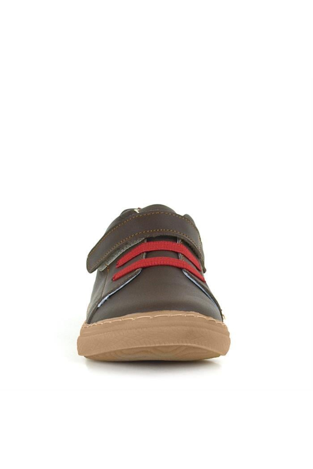 Anatomik Hakiki Deri Kahverengi Yumuşak Lastikli Cırtlı Çocuk Ayakkabı - Görsel 6