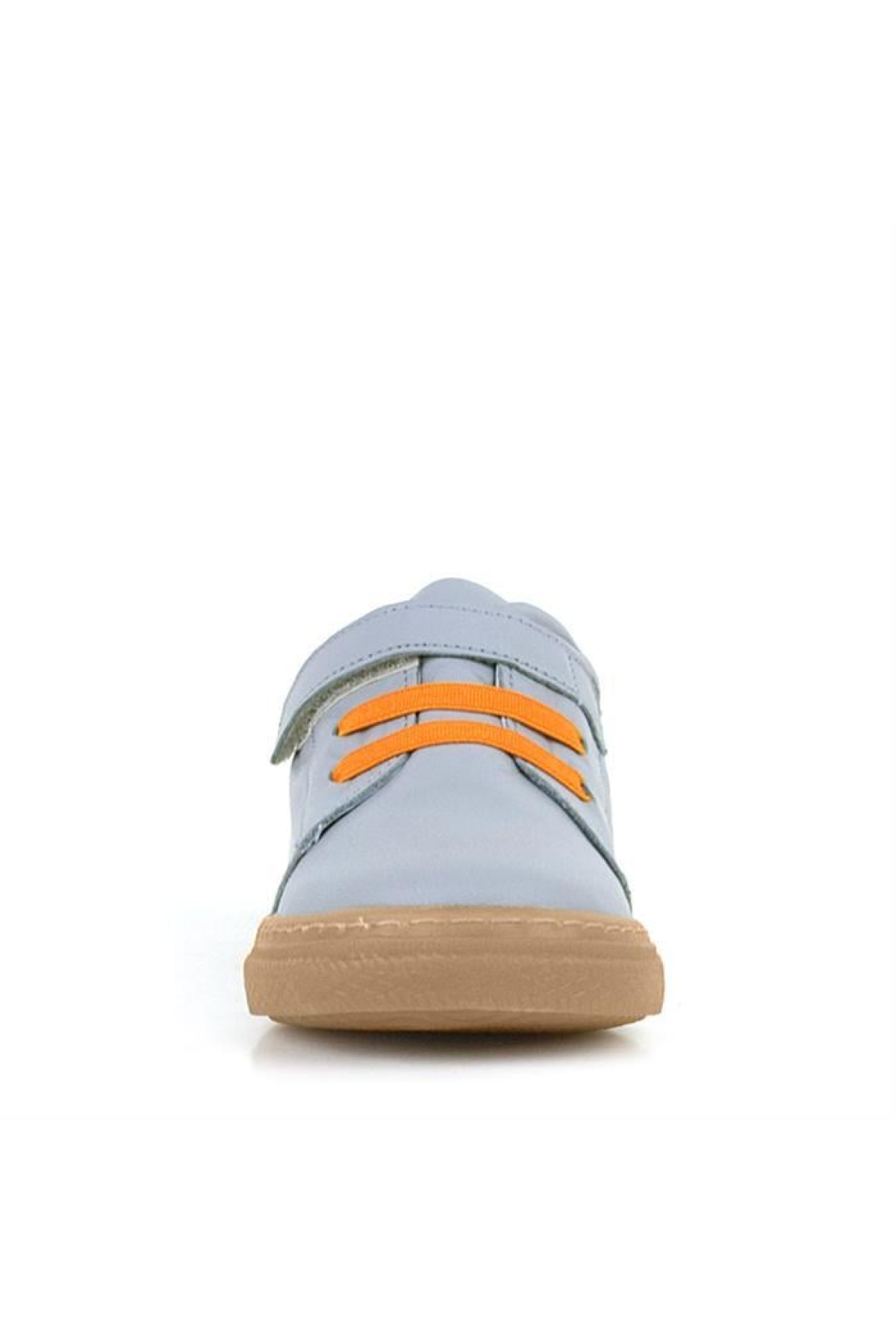 Anatomik Hakiki Deri Gri Yumuşak Lastikli Cırtlı Çocuk Ayakkabı - Görsel 5