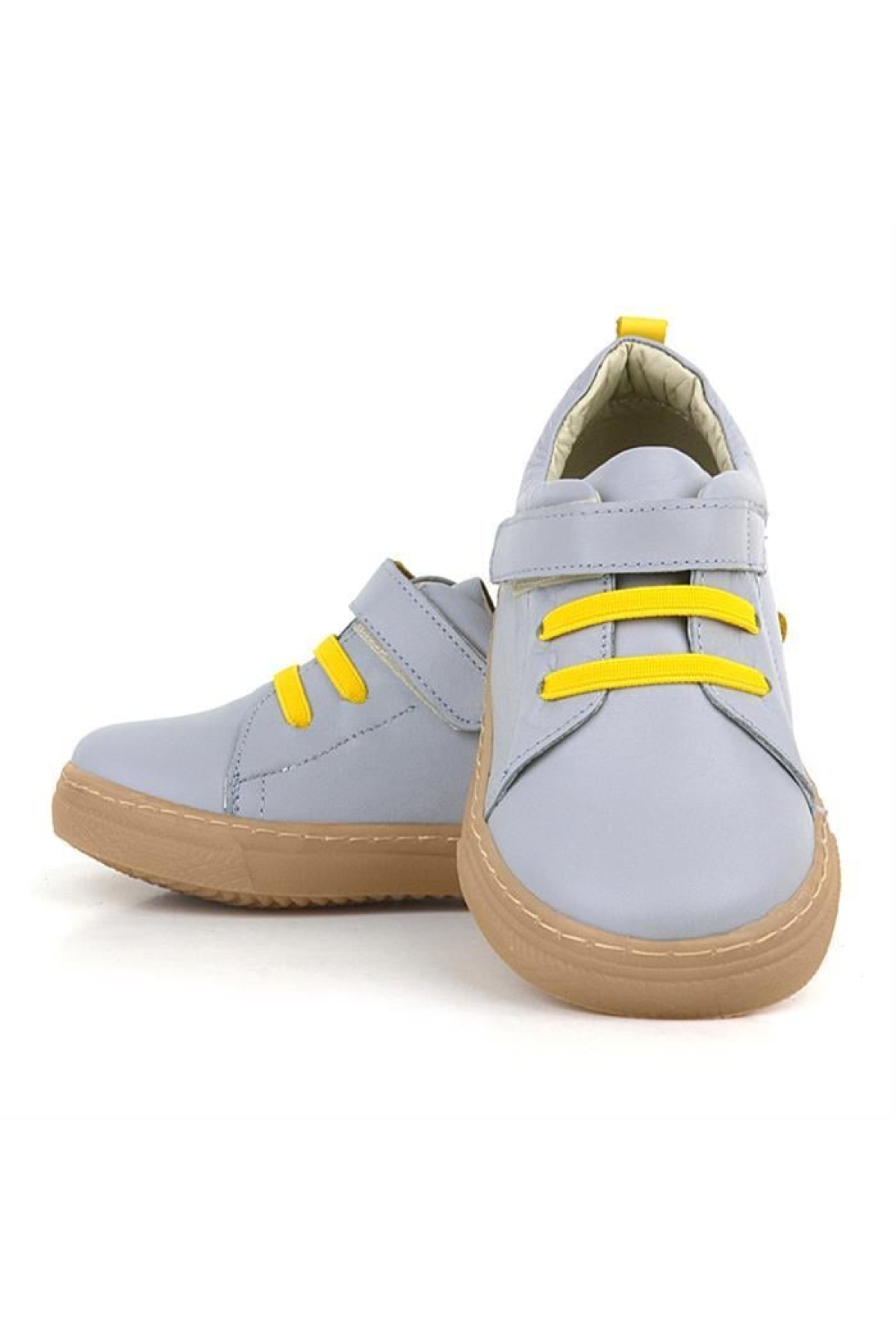 Anatomik Hakiki Deri Yumuşak Lastikli Cırtlı Çocuk Ayakkabı - Görsel 7