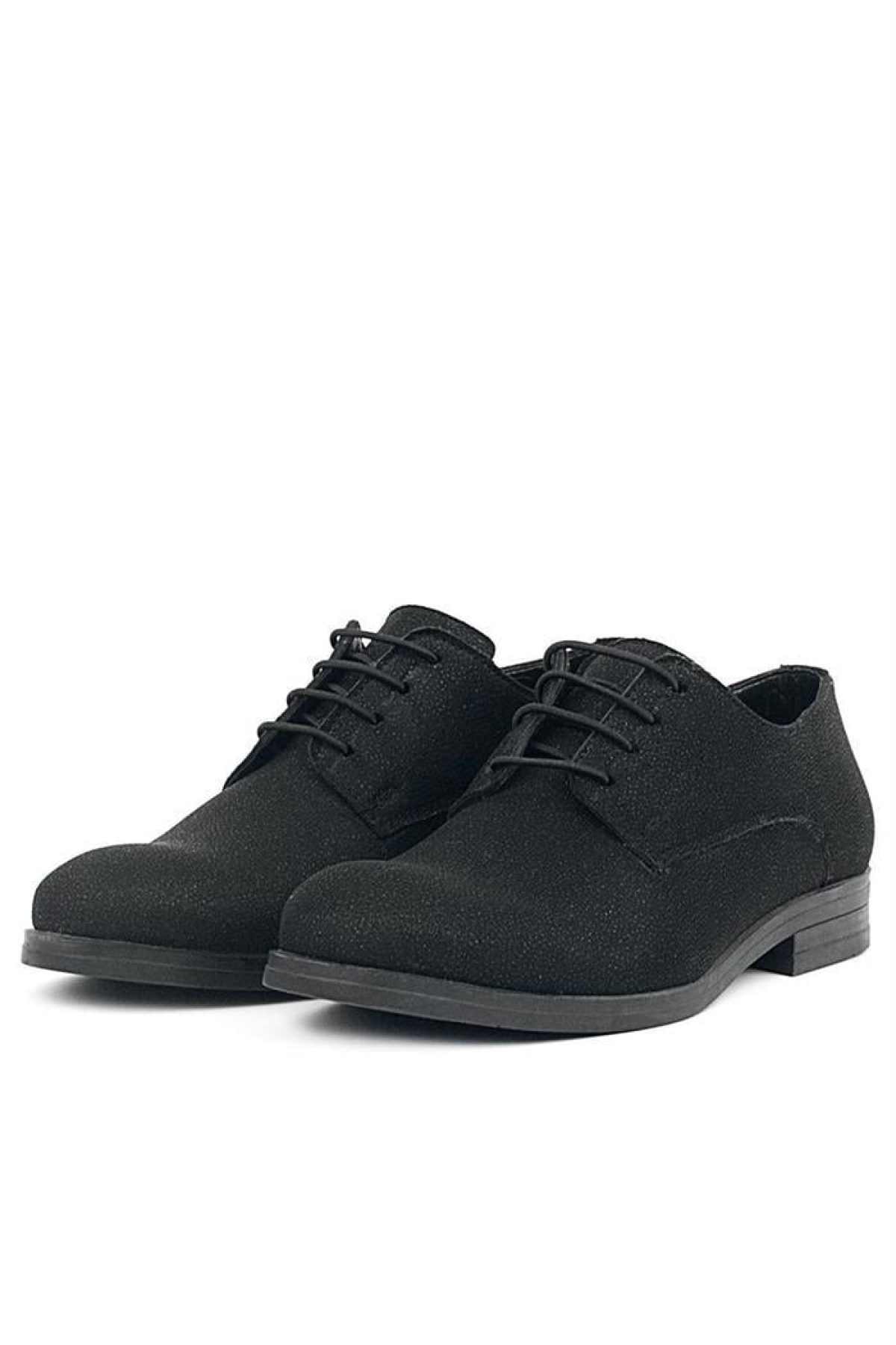 Siyah Simli Bağcıklı Takım Elbise Klasik Çocuk Ayakkabı - Görsel 6