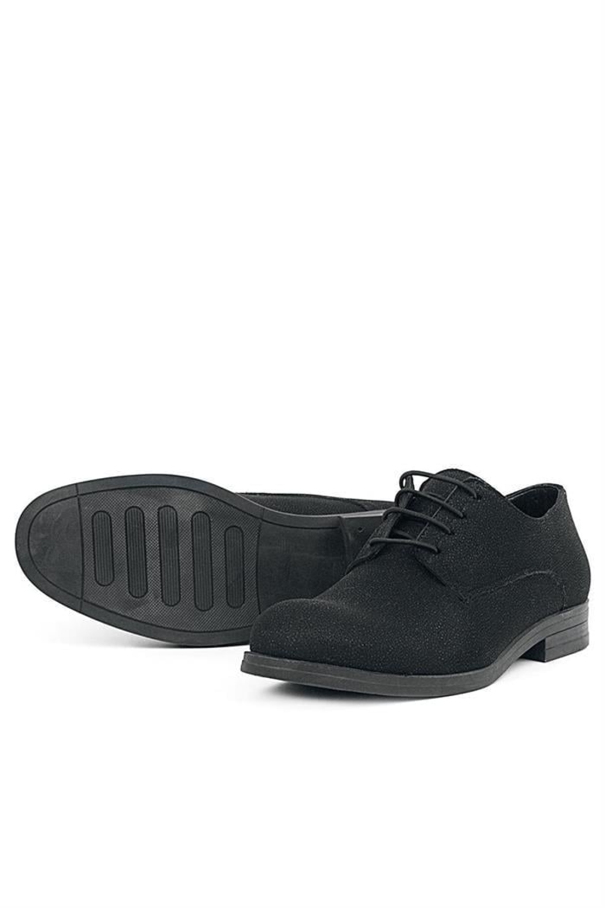 Siyah Simli Bağcıklı Takım Elbise Klasik Çocuk Ayakkabı - Görsel 7