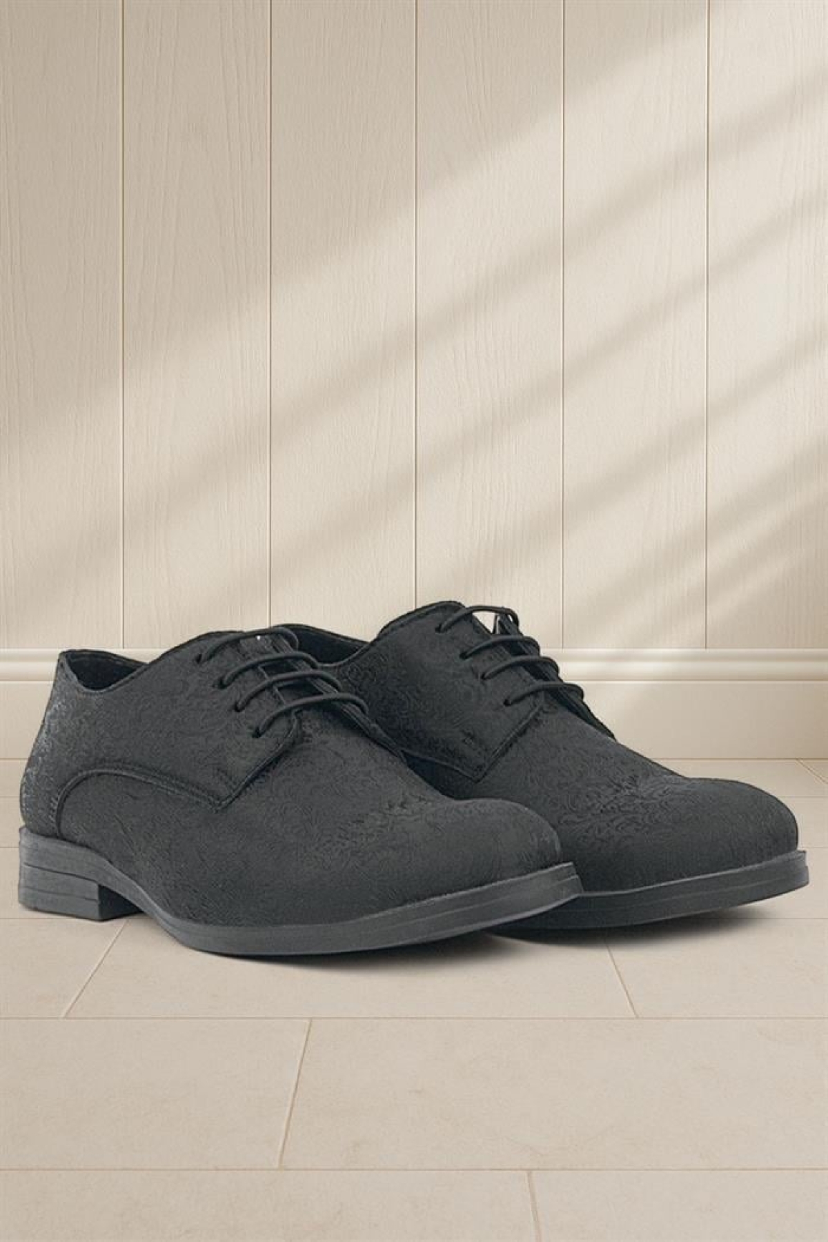 Siyah Bağcıklı Takım Elbise Klasik Çocuk Ayakkabı - Görsel 2