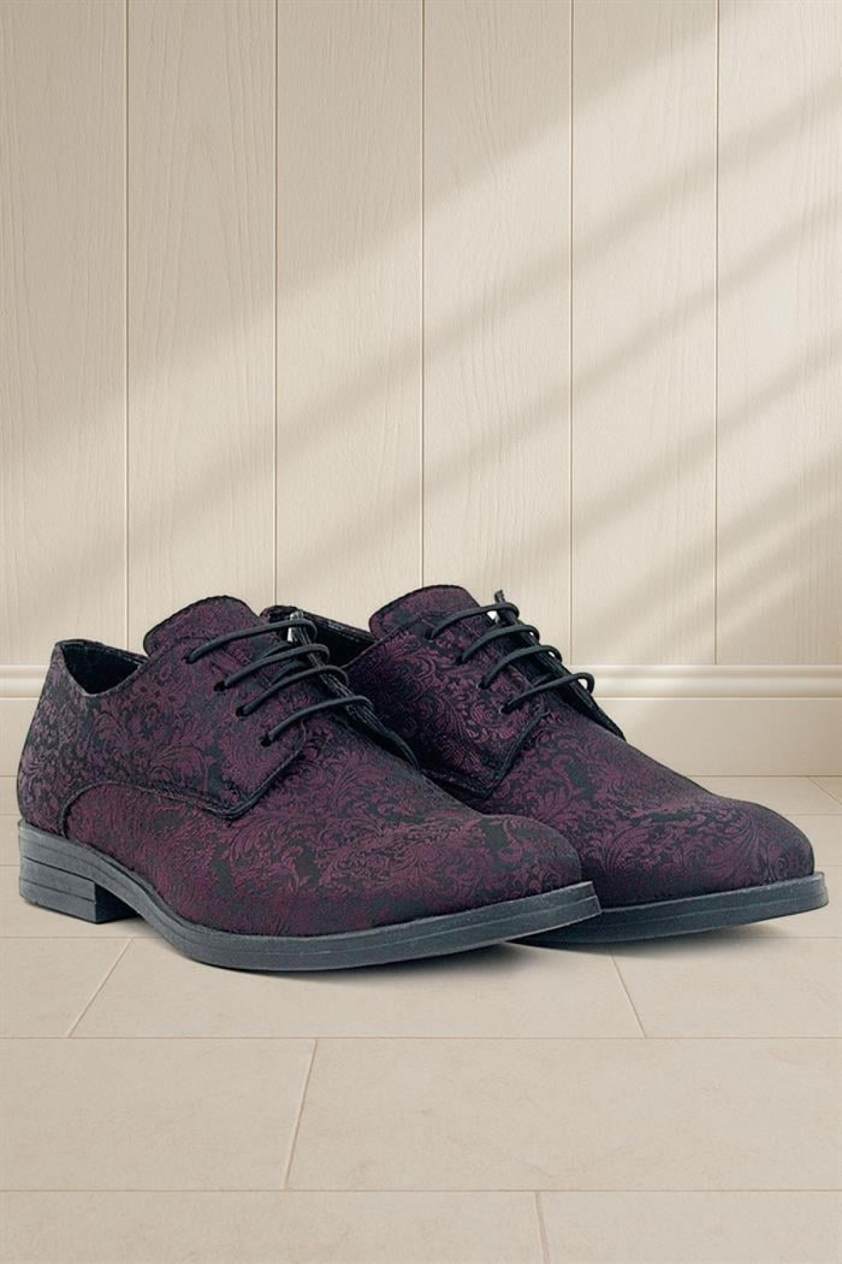 Bordo Bağcıklı Takım Elbise Klasik Çocuk Ayakkabı - Görsel 2